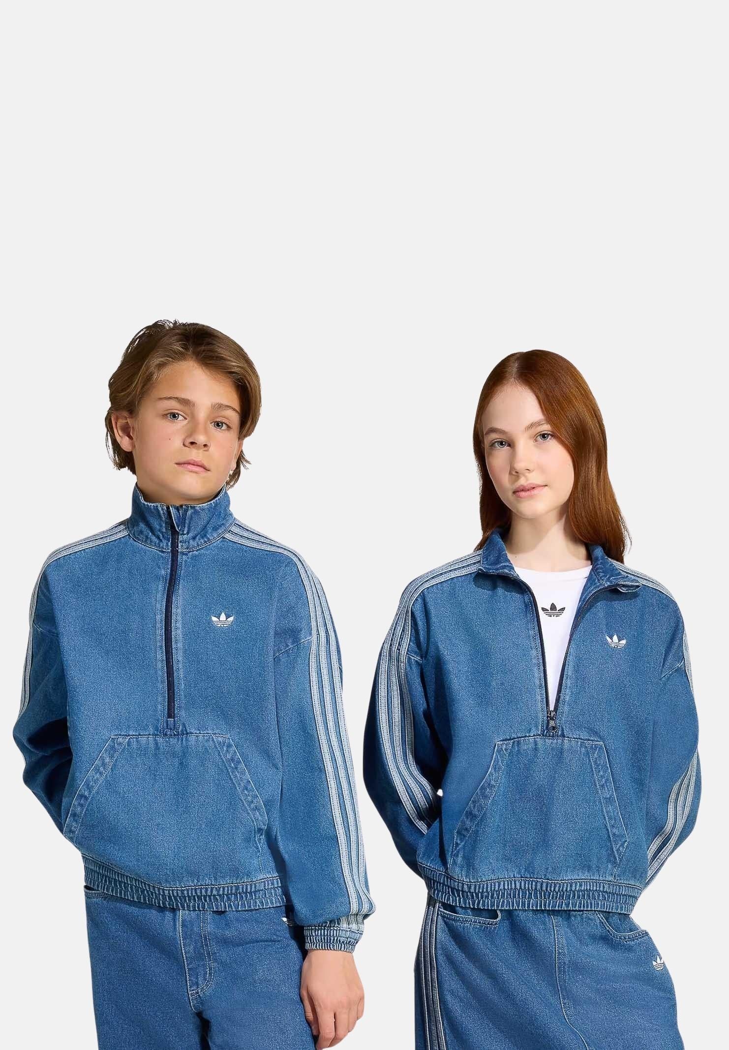 ADIDAS ORIGINALS Giubbotto di jeans in denim chiaro per bambino e bambina JC7878 ADIDAS ORIGINALS