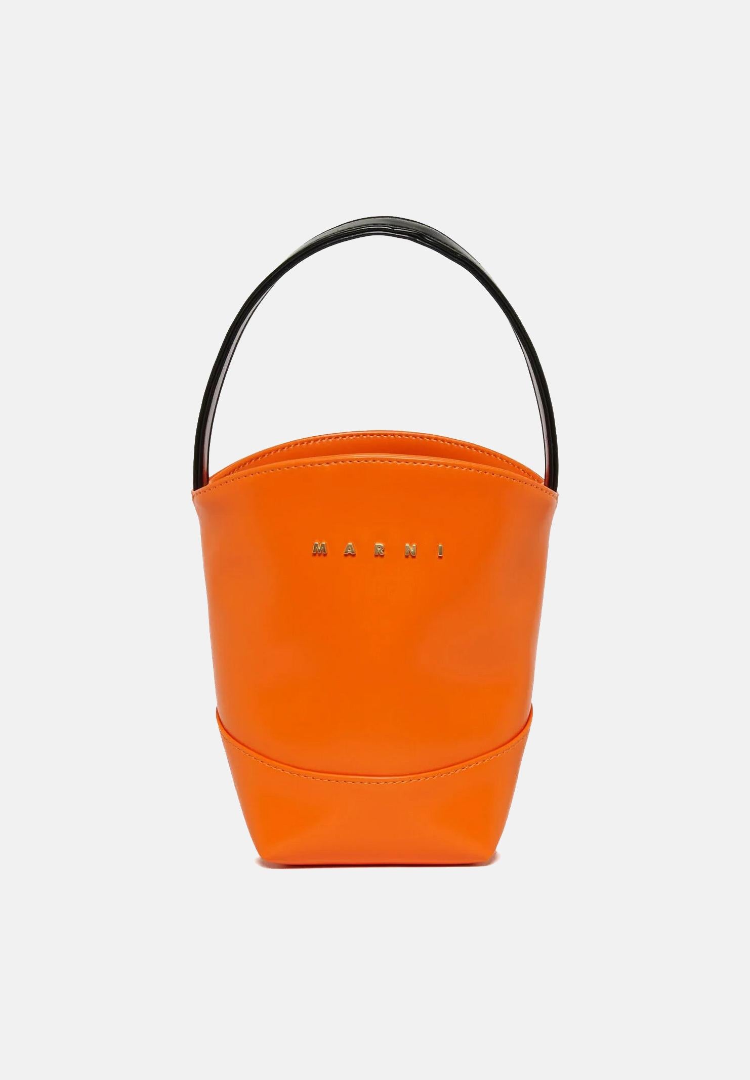 MARNI Borsa a mano Flower Basket arancione da donna M01820M00TK 0M436 MARNI