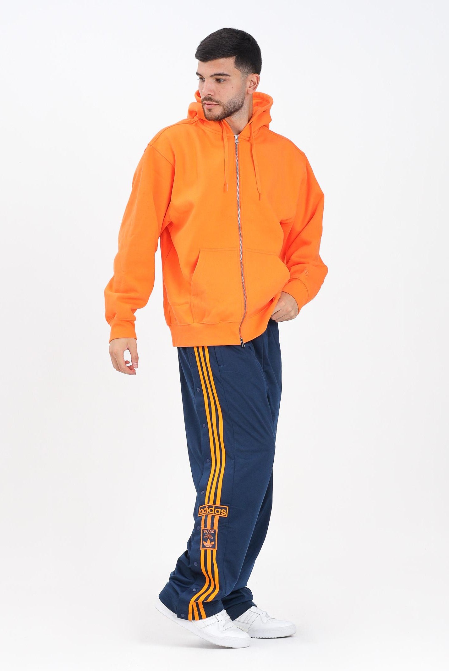 ADIDAS ORIGINALS Pantalone sportivo Adibreak blu e arancione da uomo KD6663 ADIDAS ORIGINALS