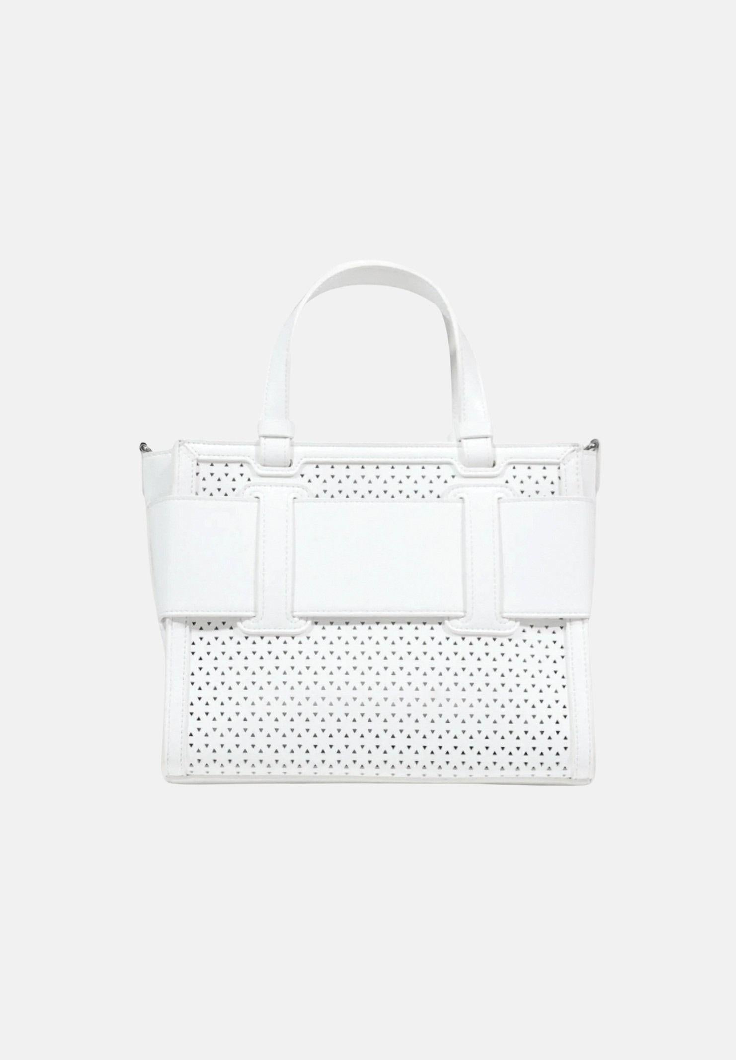 ARMANI EXCHANGE Borsa a mano bianca da donna con fibbia logo XW000392AF22626 U0011 ARMANI EXCHANGE