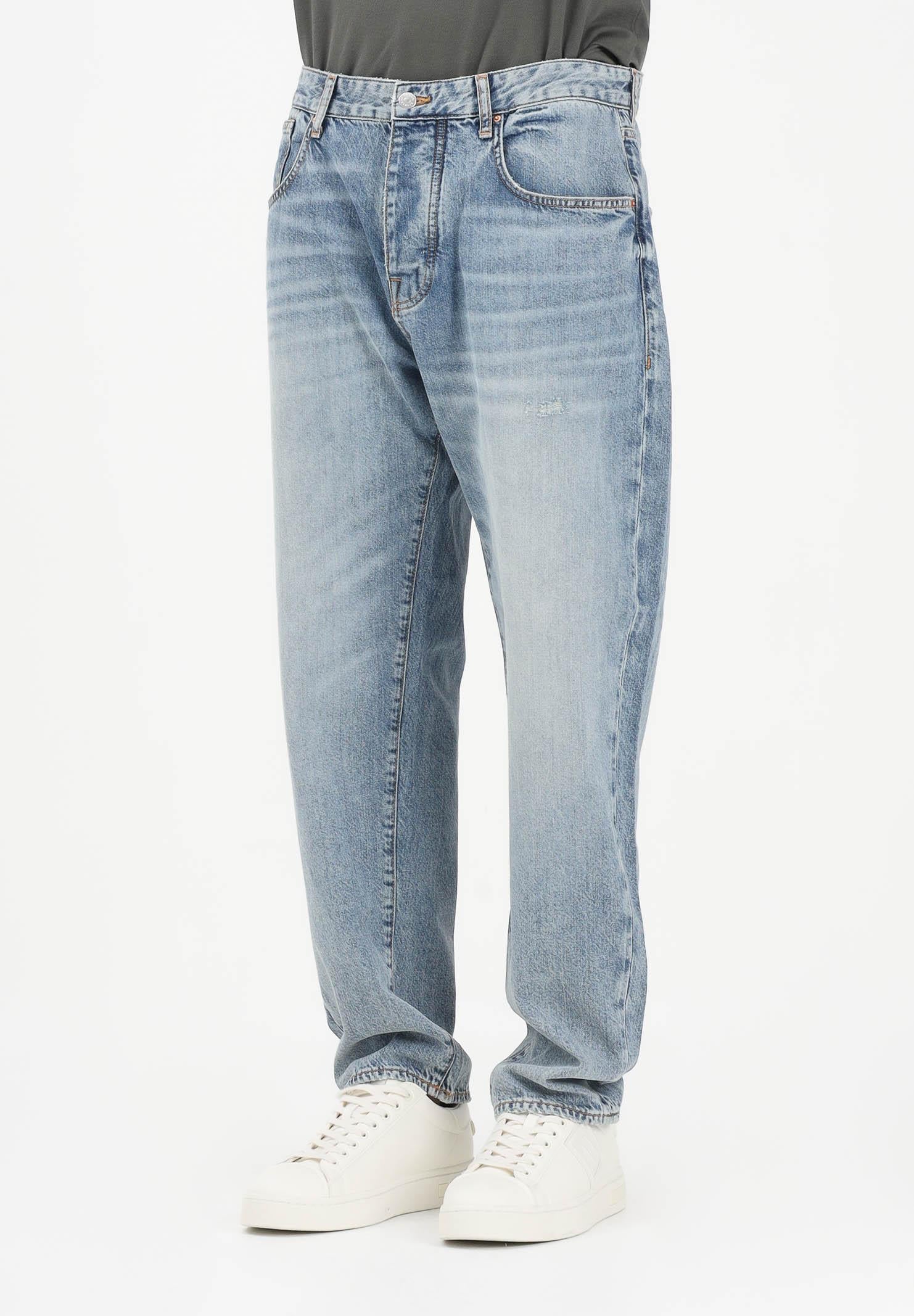 ARMANI EXCHANGE Jeans in denim da uomo con lavaggio chiaro effetto leggermente vissuto XM000075AF24014 MB001 ARMANI EXCHANGE