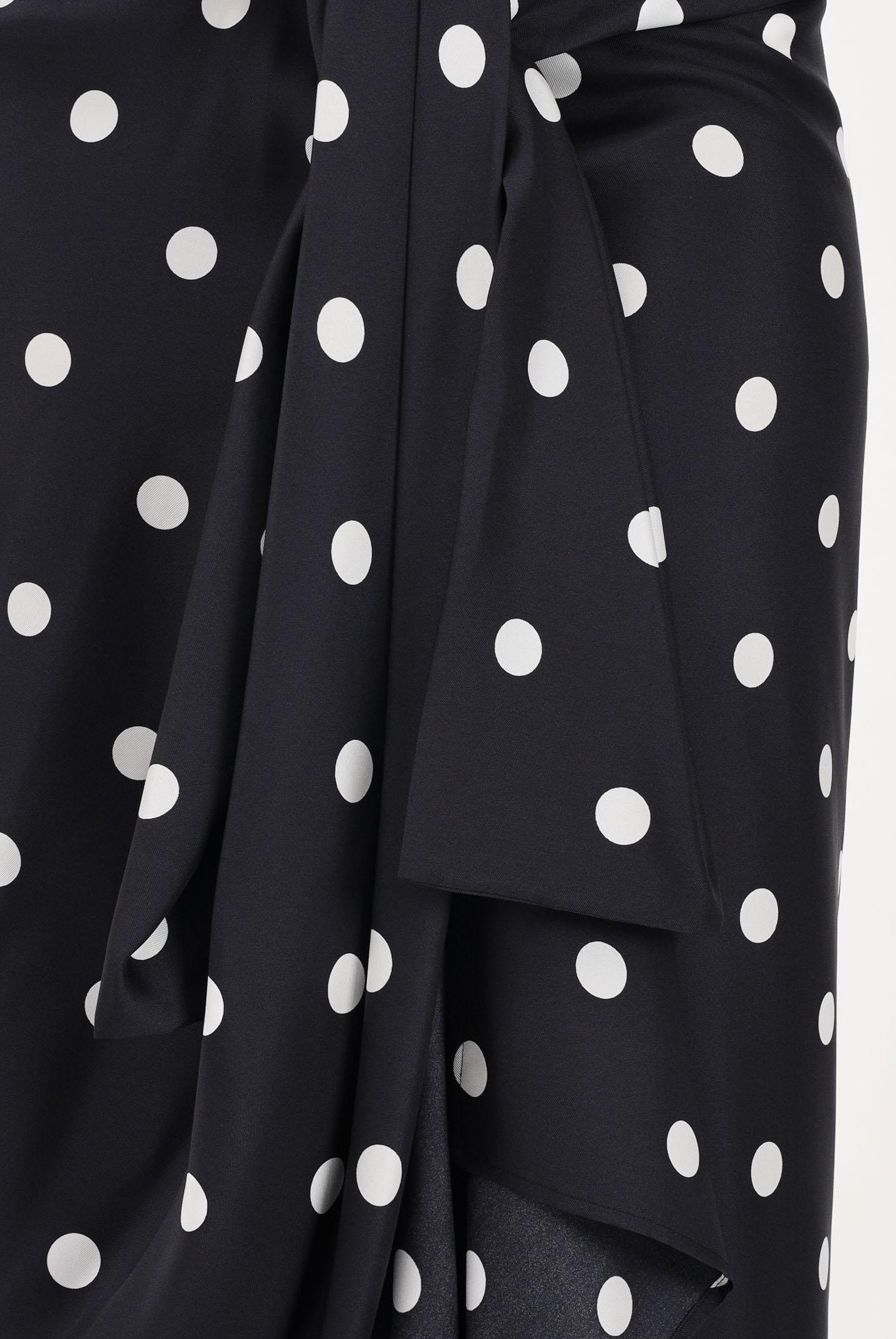 SPORTMAX Gonna midi SPXGENTILE nera da donna con stampa a pois 2612101012600 003 SPORTMAX