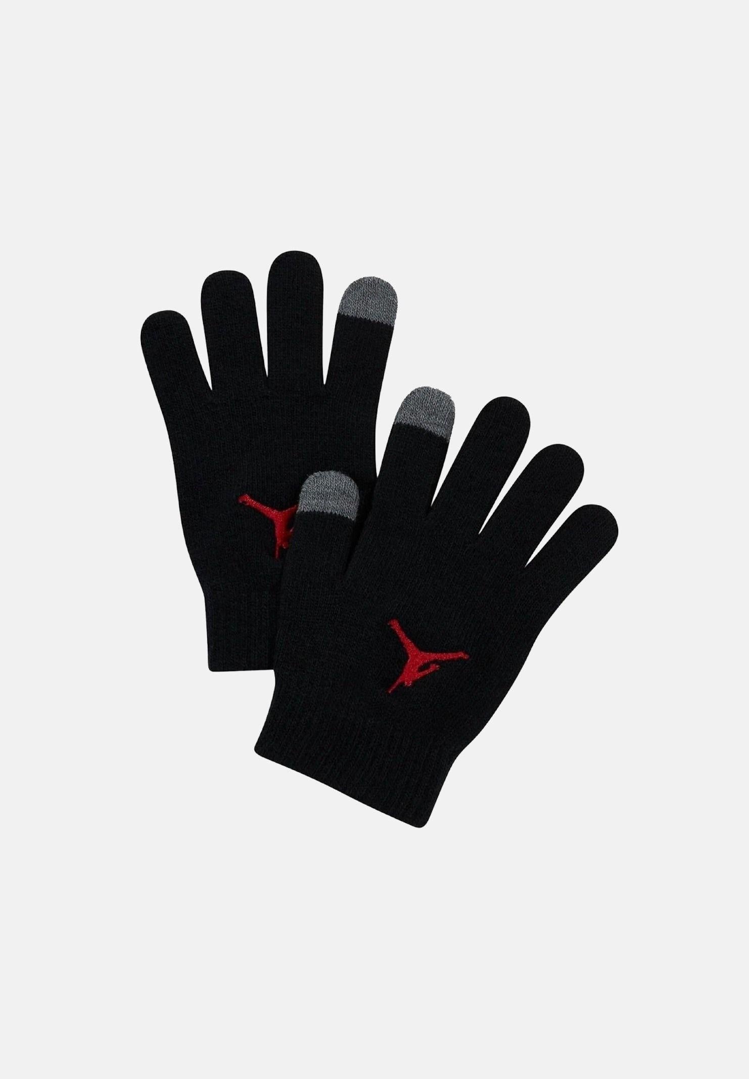 JORDAN Set regalo composto da cappello e guanti nero e rosso per bambino e bambina 9A0869 023 JORDAN