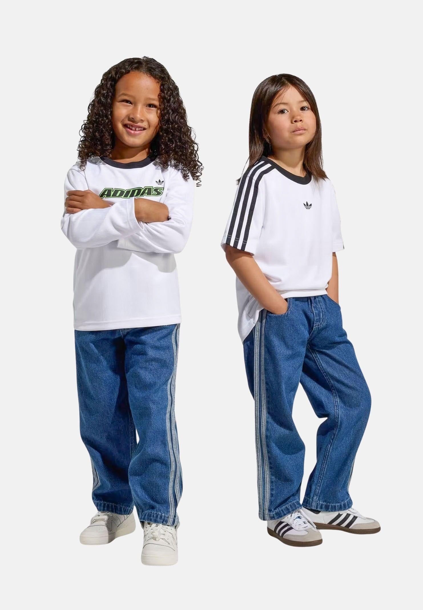 ADIDAS ORIGINALS Jeans FIREBIRD DENIM in denim medio per bambino e bambina KD5813 . ADIDAS ORIGINALS