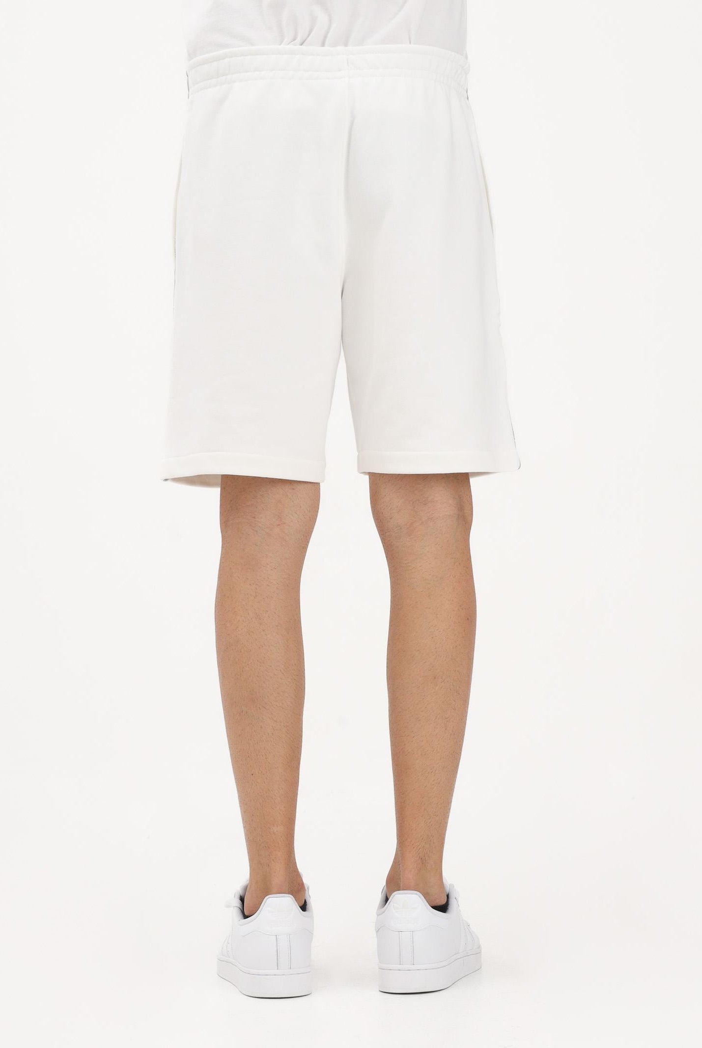 LACOSTE Shorts sportivo bianco da uomo con striscia con logo GH0886 70V LACOSTE