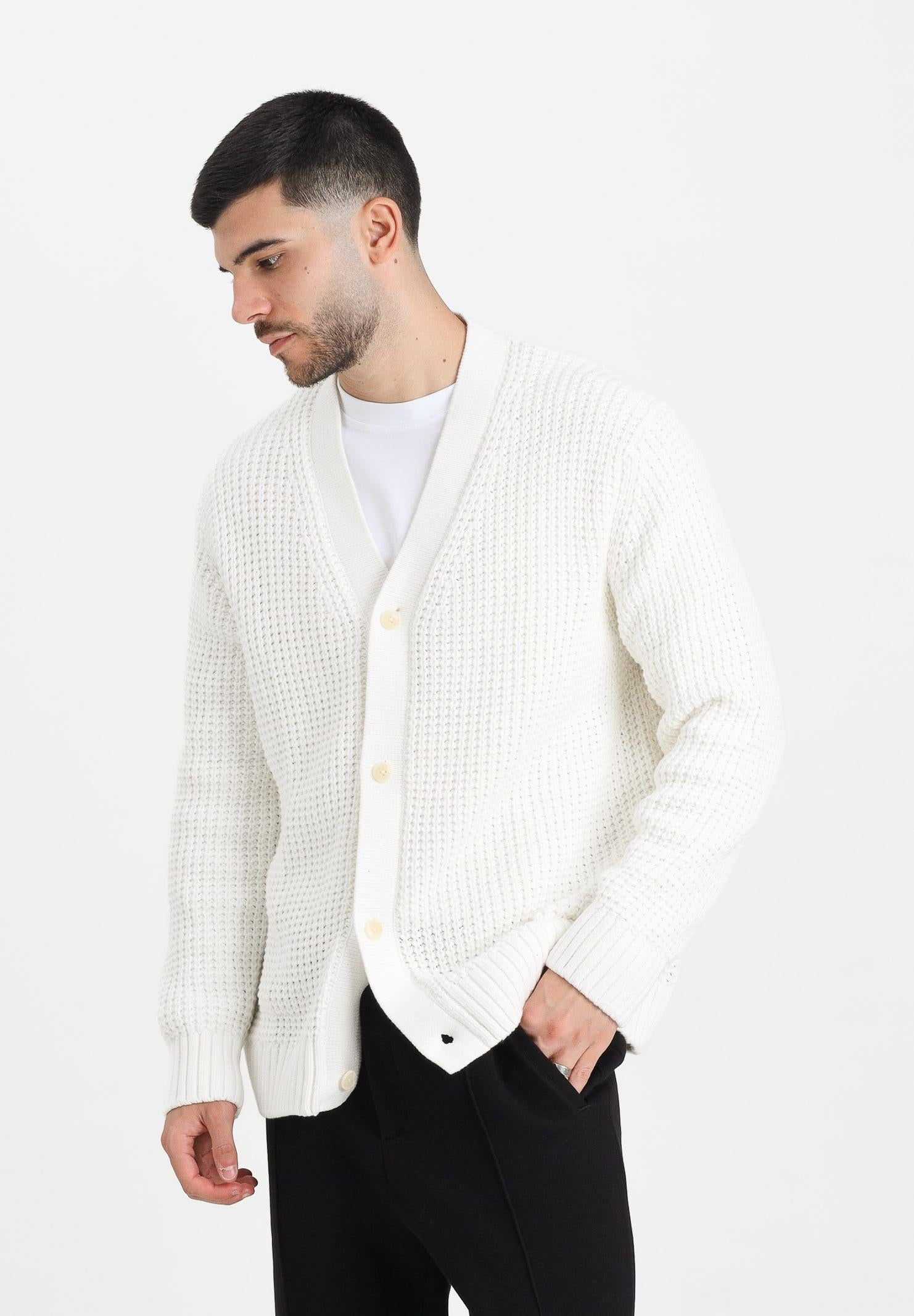SELECTED HOMME Cardigan panna da uomo 16098335 Egret SELECTED HOMME