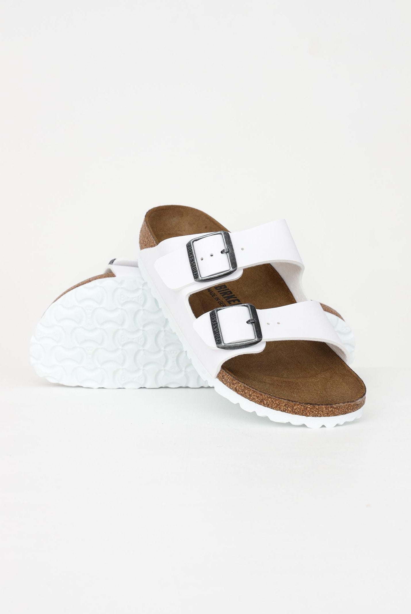 BIRKENSTOCK Ciabatte Arizona Birko-Flor bianche da uomo e donna 552683 . BIRKENSTOCK