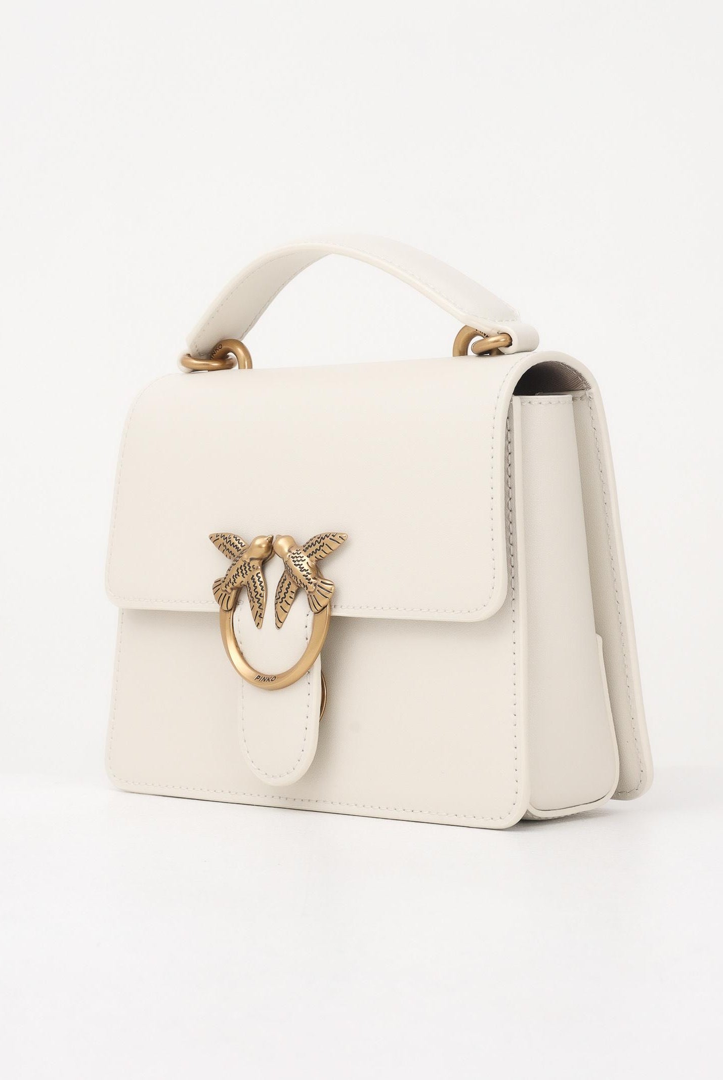 PINKO Borsa a mano Mini Love Bag One Top Handle Light panna da donna 100071A0F1 Z14Q PINKO