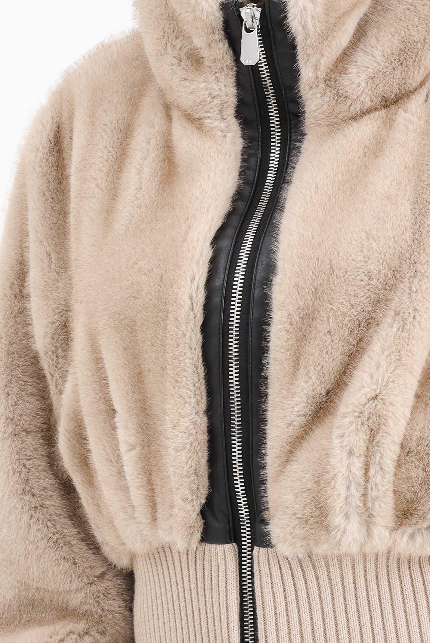 PINKO Pelliccia corta beige da donna 105399A2PI C60 PINKO