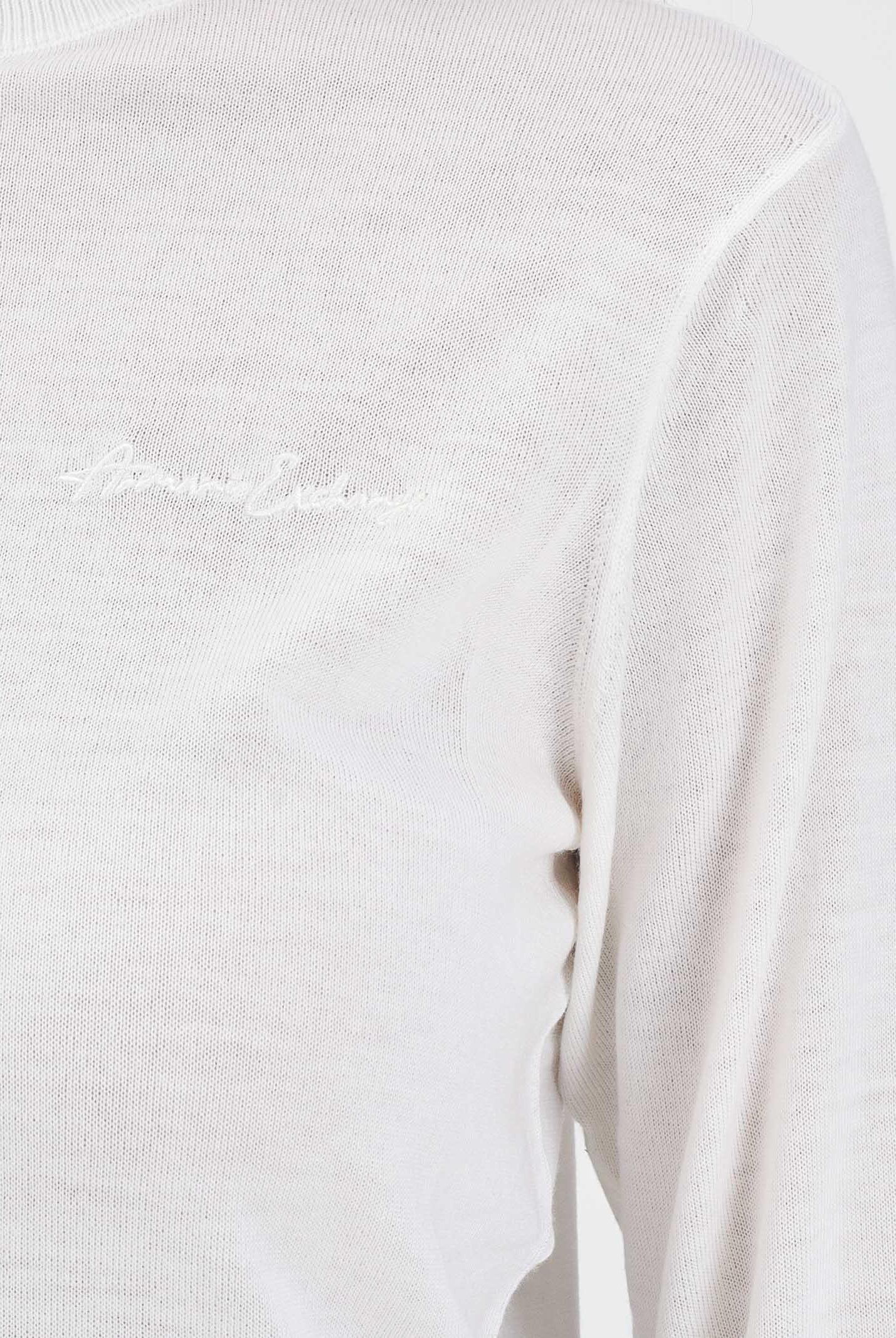 ARMANI EXCHANGE Maglioncino a collo alto bianco da donna con ricamo logo XW001440AF11896 U1003 ARMANI EXCHANGE