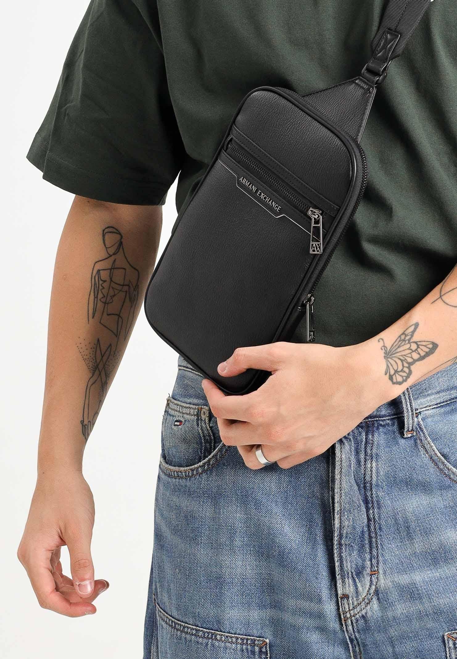 ARMANI EXCHANGE Borsello monospalla nero da uomo XM001602AF17205 MC105 ARMANI EXCHANGE