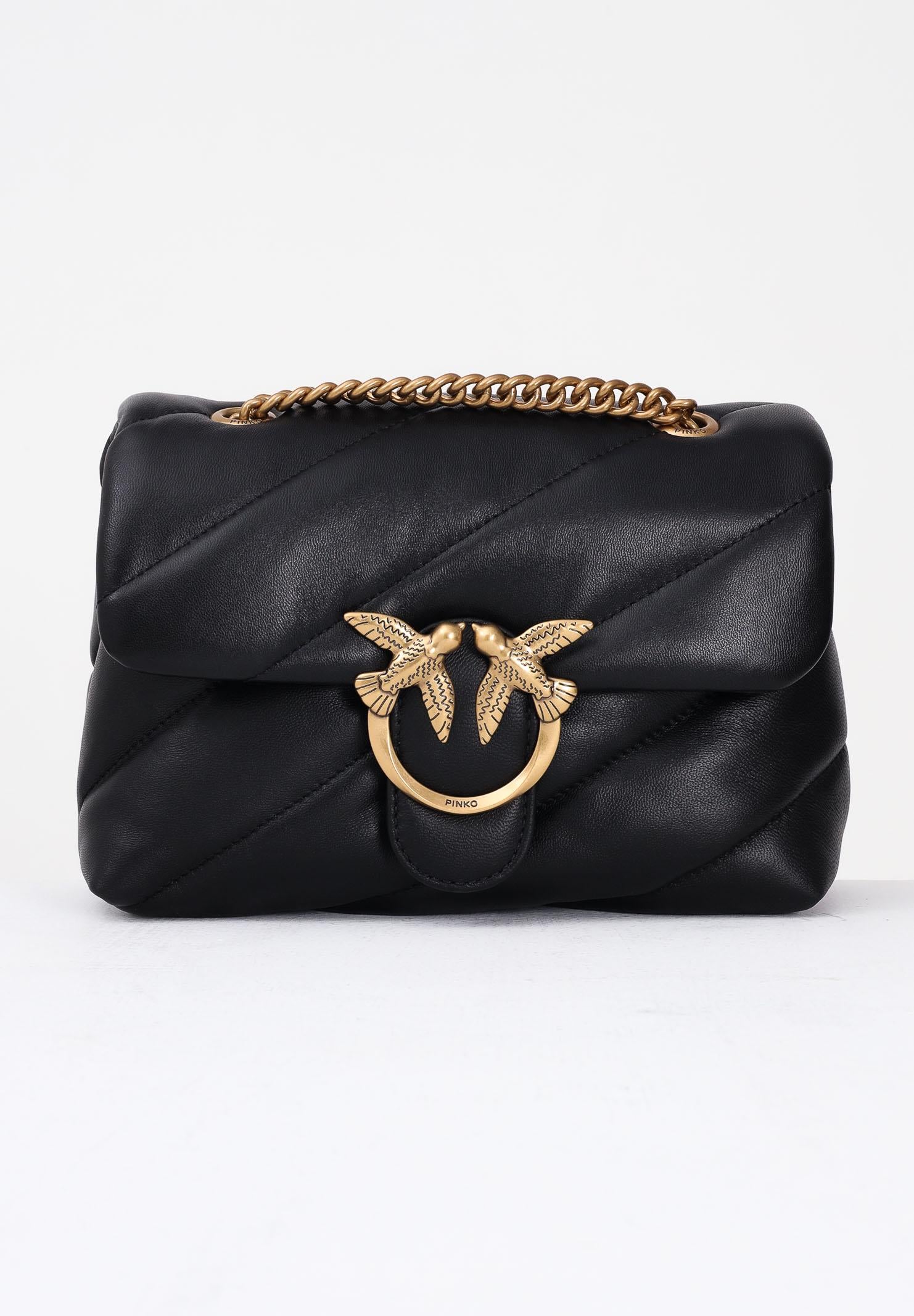 PINKO Borsa a tracolla Mini Love Bag Puff nera da donna 100039A0F2 Z99Q PINKO