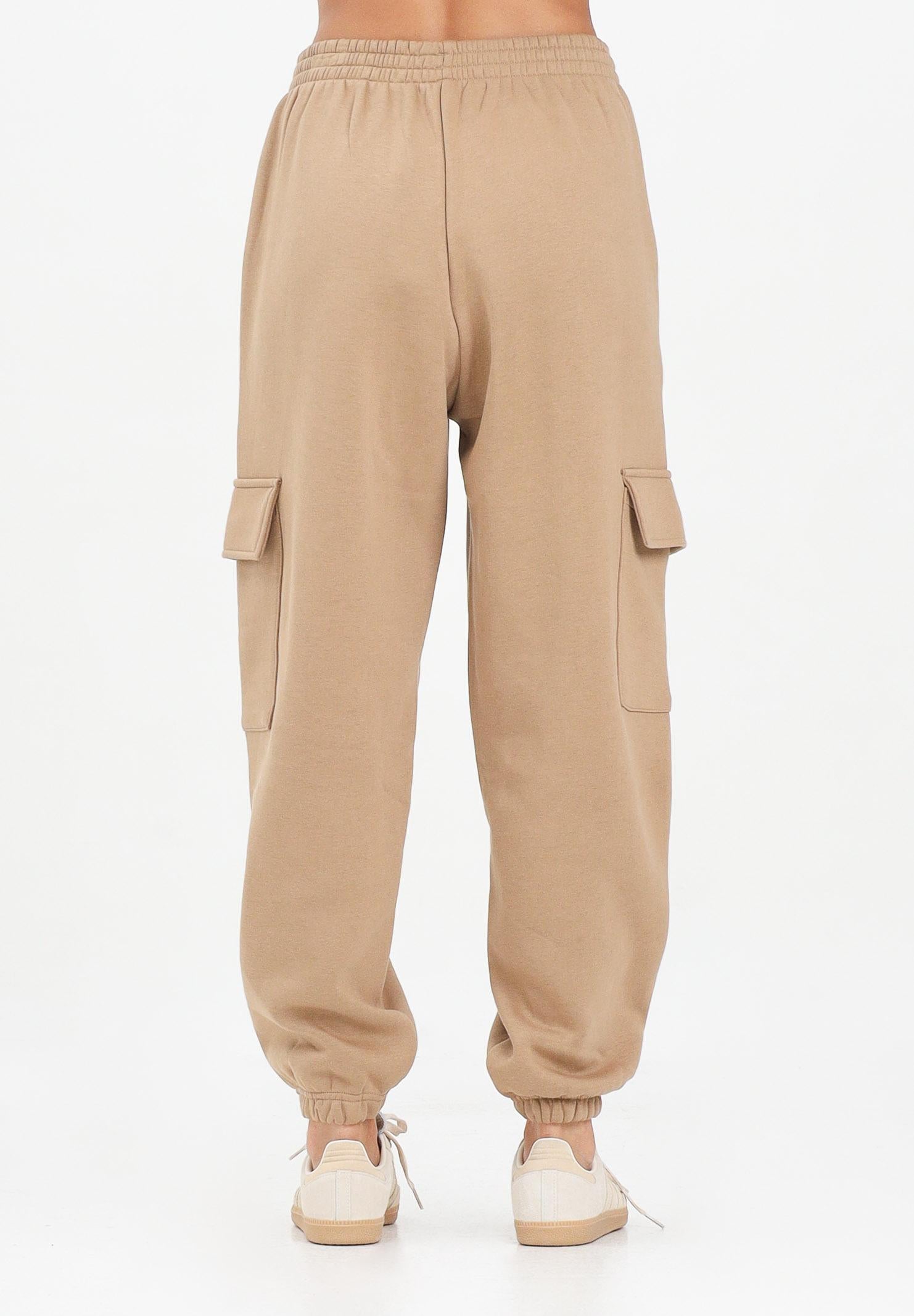 ADIDAS ORIGINALS Pantalone sportivo Essentials Fleece Cargo beige da donna JX7741 . ADIDAS ORIGINALS