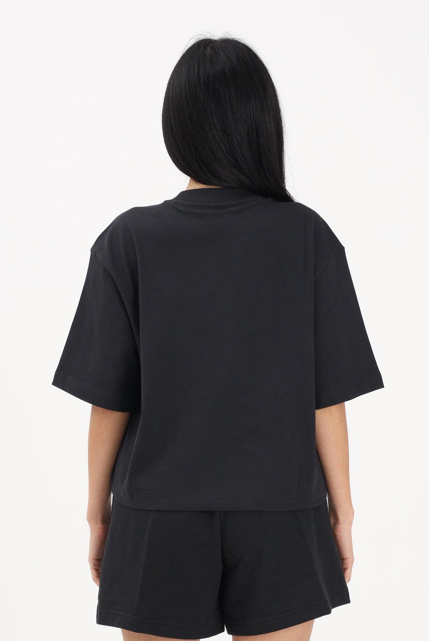 ADIDAS PERFORMANCE T-shirt a manica corta Essentials Big Logo Boyfriend nera da donna JG8736 . ADIDAS PERFORMANCE