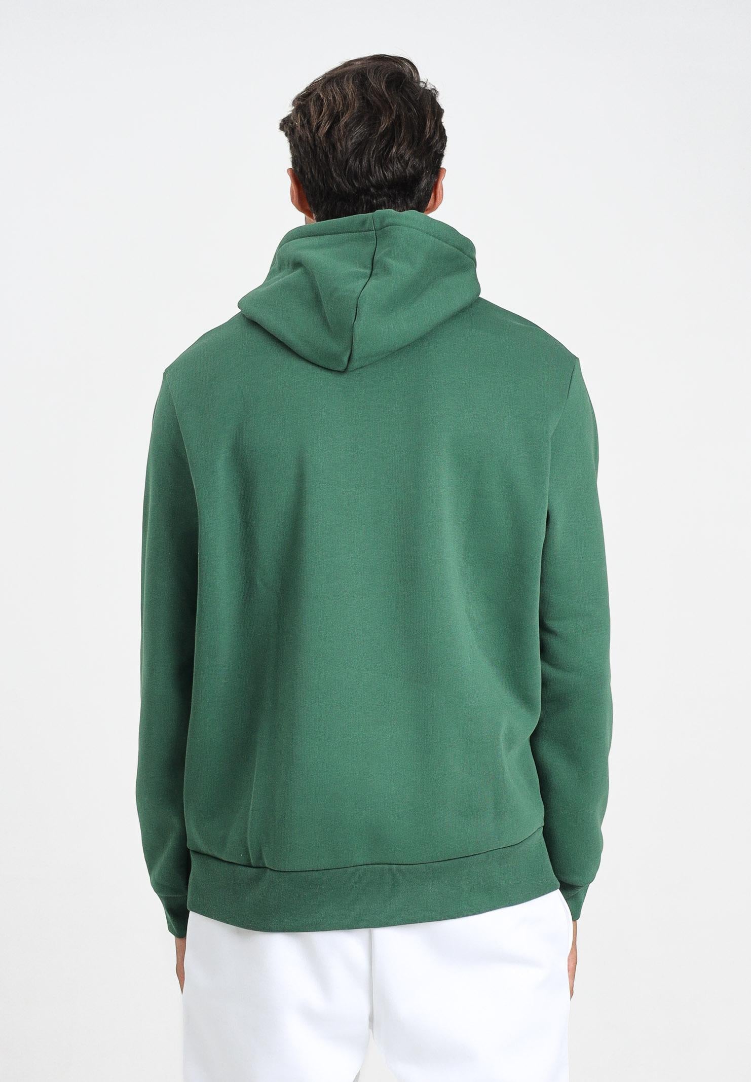 LACOSTE Felpa con cappuccio verde per uomo e donna SH9623 132 LACOSTE