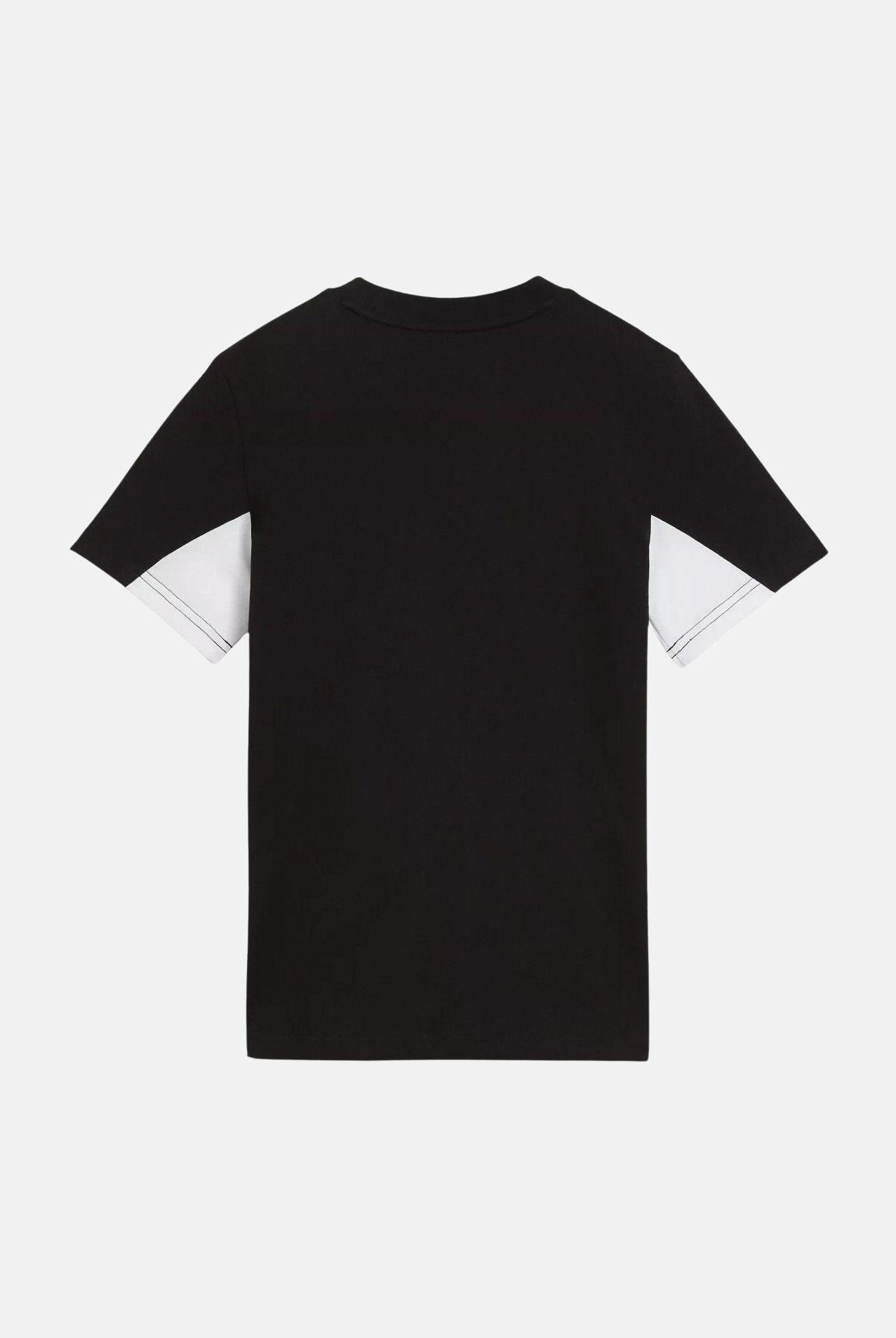 PUMA T-shirt a manica corta Essentials+ Block nera per bambino e bambina 692512 01 PUMA