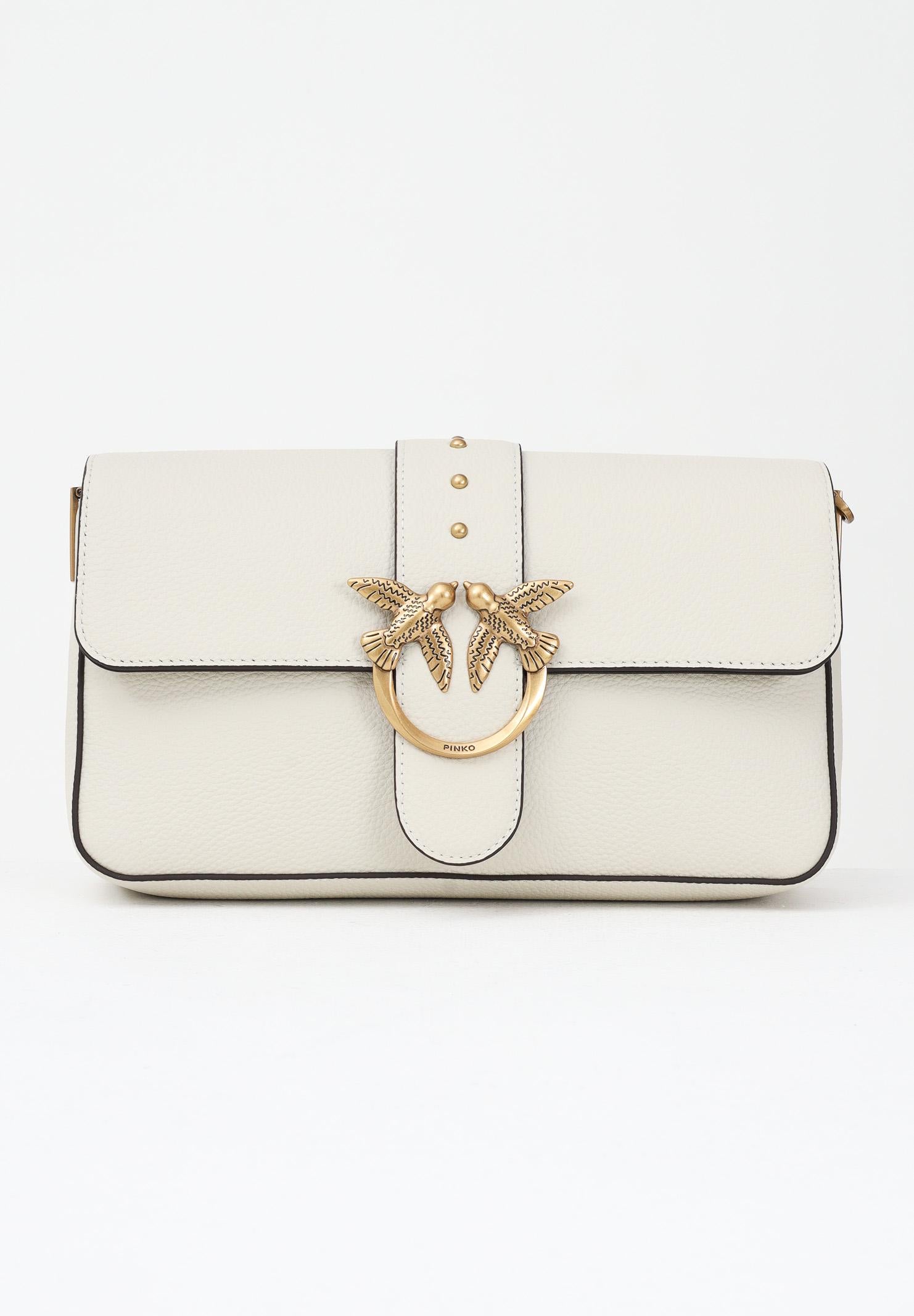 PINKO Borsa a tracolla Love Bag Slouchy panna da donna 104524A2OX Z14Q PINKO