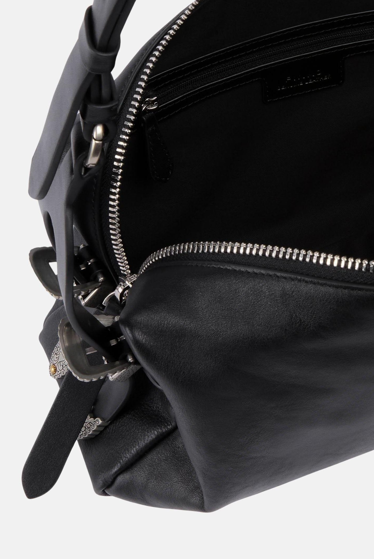 PINKO Borsa a spalla Keeper Bag in pelle nera da donna 106676A2JG Z99O PINKO