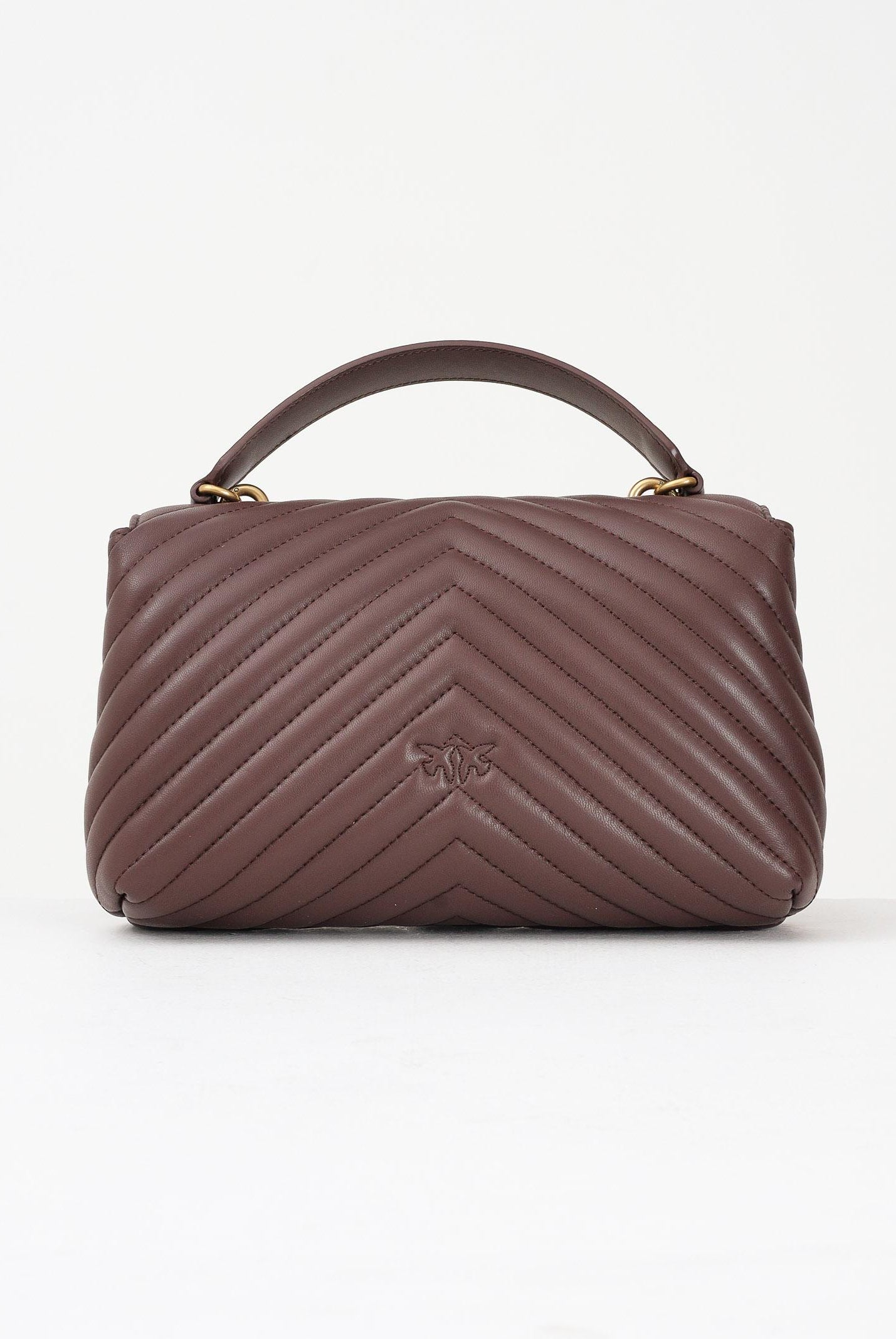 PINKO Borsa a mano Classic Love Bag Puff da donna in nappa trapuntata marrone 100043A0GK L86Q PINKO