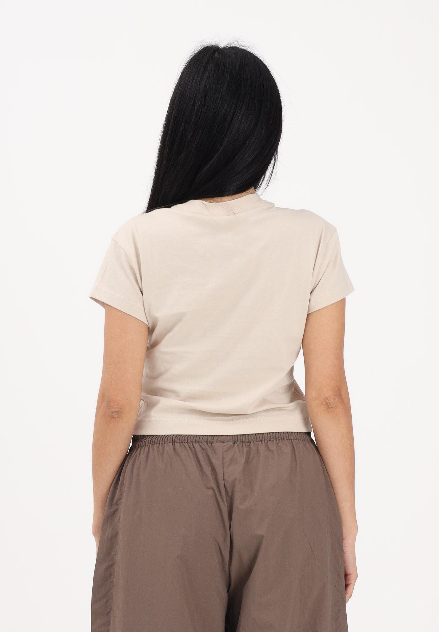 ADIDAS PERFORMANCE T-shirt a manica corta Future Icons Small Logo beige da donna KD7721 . ADIDAS PERFORMANCE