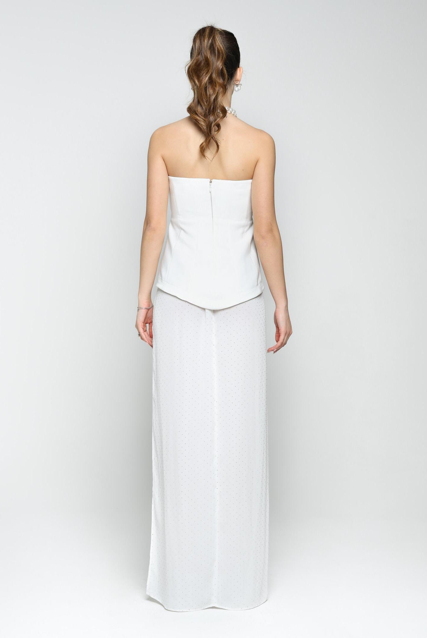 SANTAS Abito lungo CREAM bianco da donna PV25020 BIANCO SANTAS