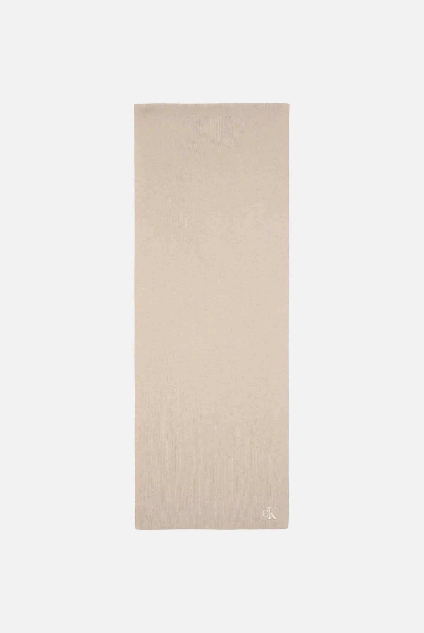 CALVIN KLEIN Sciarpa beige per uomo e donna con logo LV04D8021G RMU CALVIN KLEIN