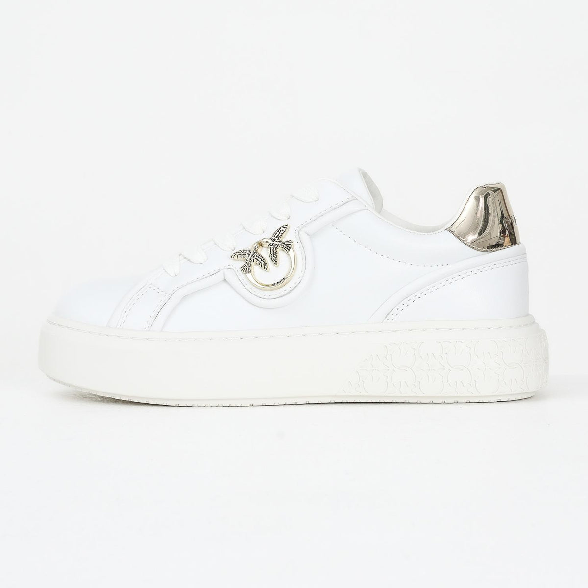 PINKO Women's White Sneakers with Pinko Love Birds Logo – Pavidas