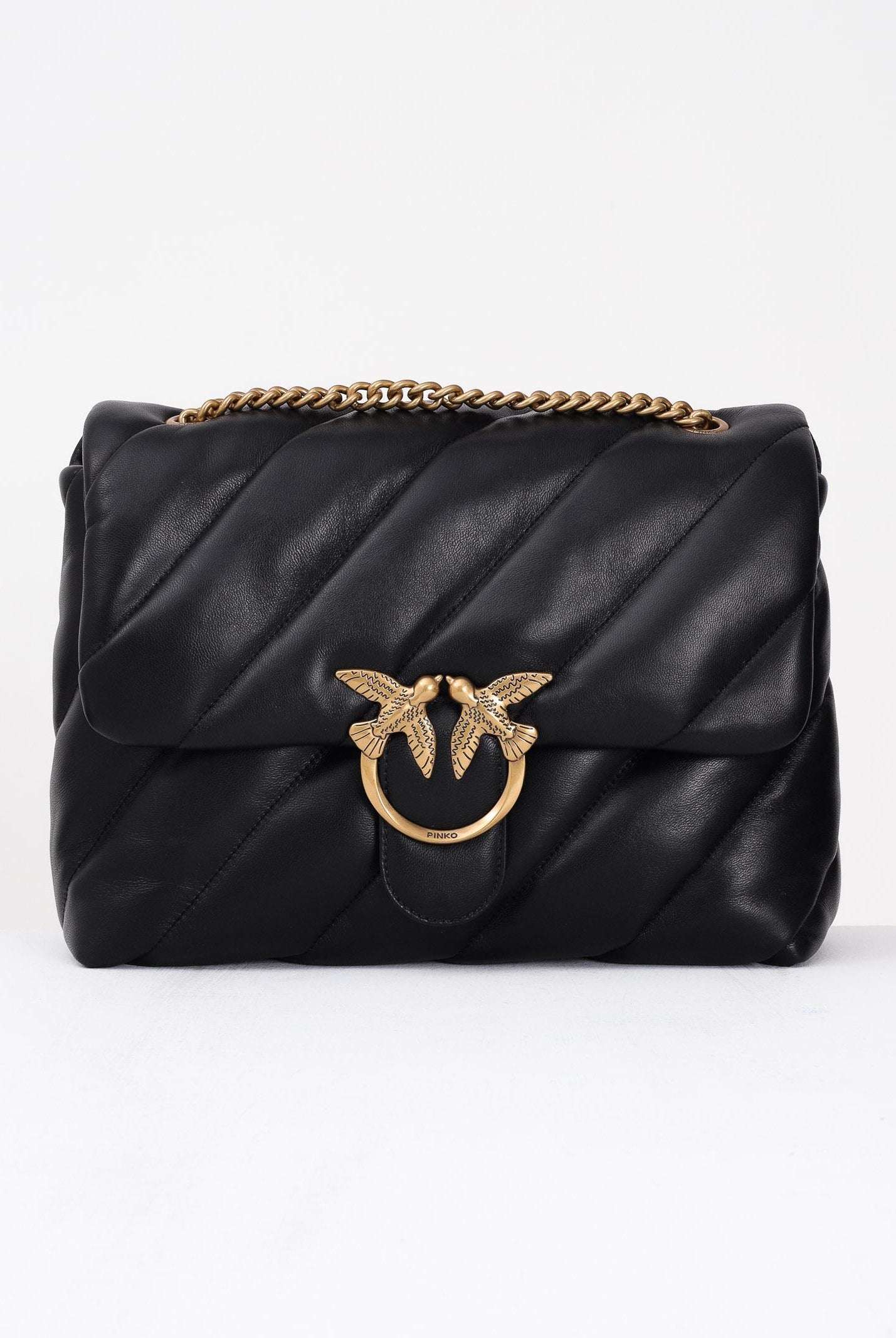 PINKO Borsa a tracolla Big Love Bag Puff nera da donna 100037A0F2 Z99Q PINKO