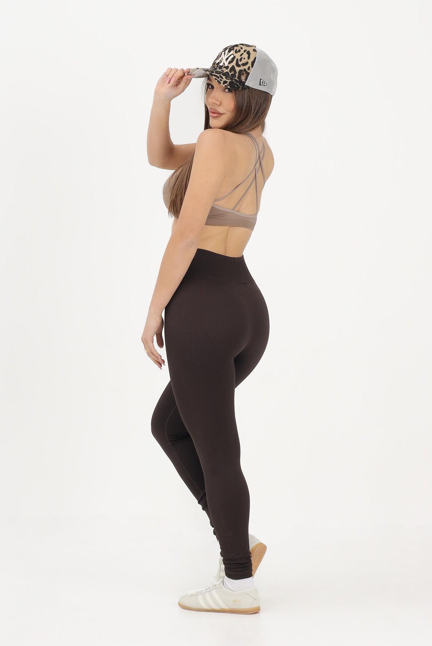 ADIDAS PERFORMANCE Leggings sportivo marrone da donna KE5845 . ADIDAS ORIGINALS
