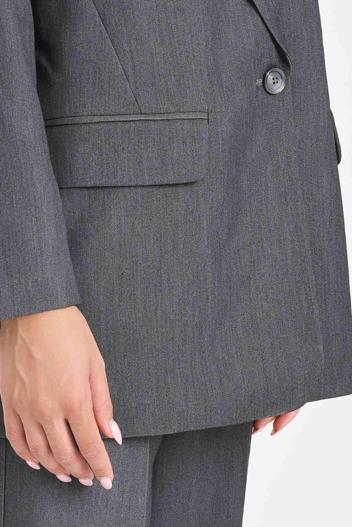 ONLY Giacca monopetto grigia da donna 15318088 DarkGreyMel ONLY