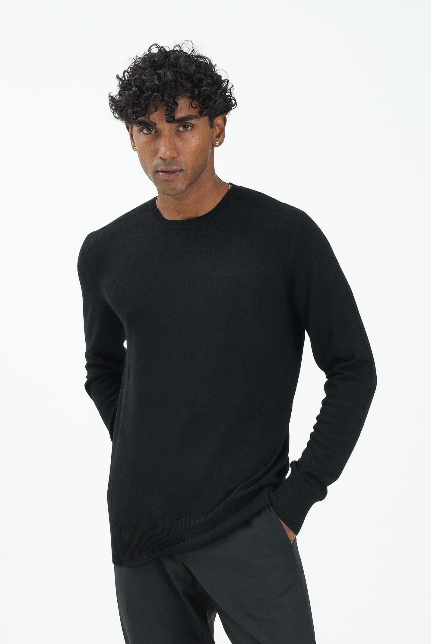 PATRIZIA PEPE Maglioncino a manica lunga nero da uomo 5K0166K124 K102 PATRIZIA PEPE