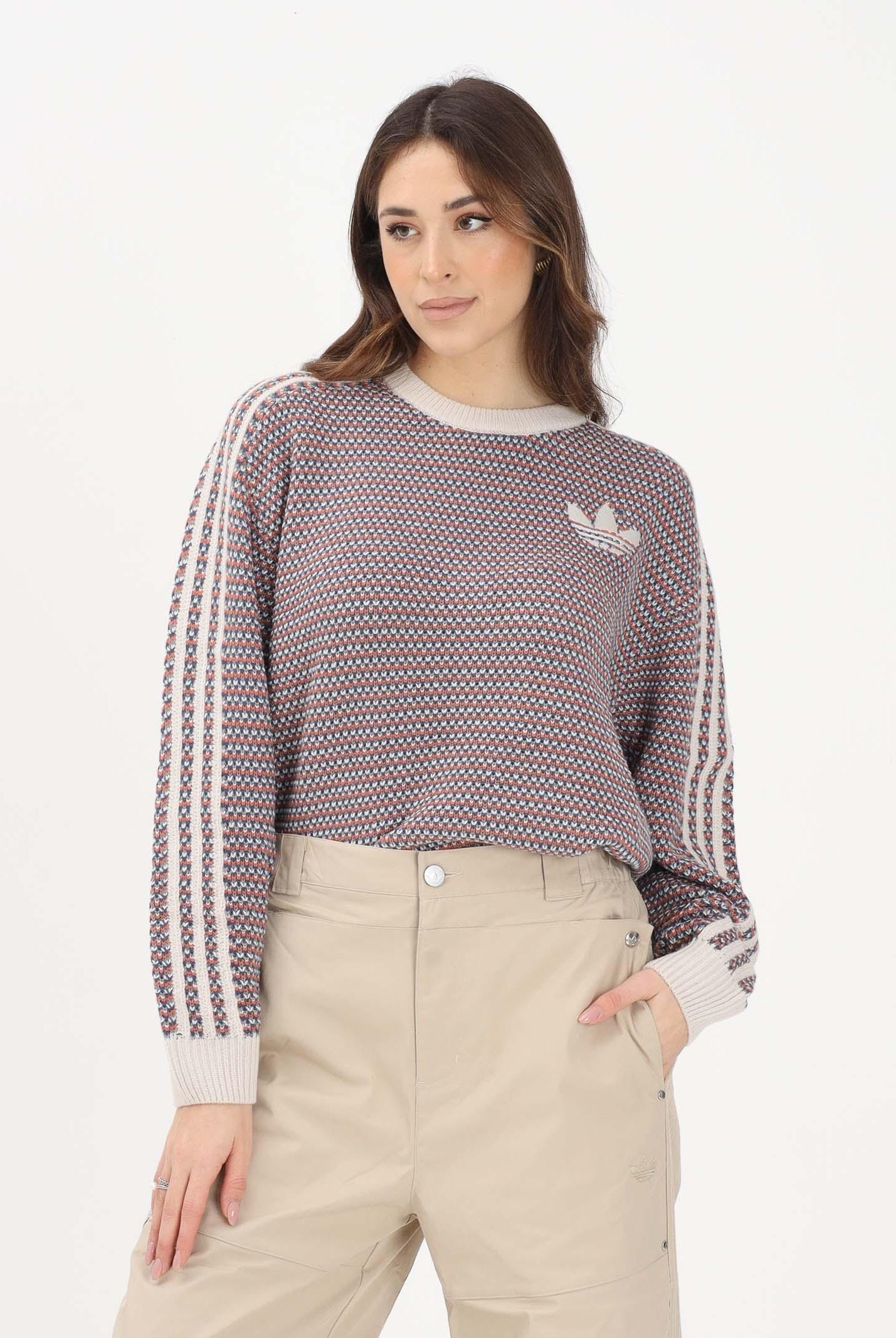 ADIDAS ORIGINALS Maglioncino girocollo Holiday Pack Knit multicolore per uomo e donna KQ6292 . ADIDAS ORIGINALS