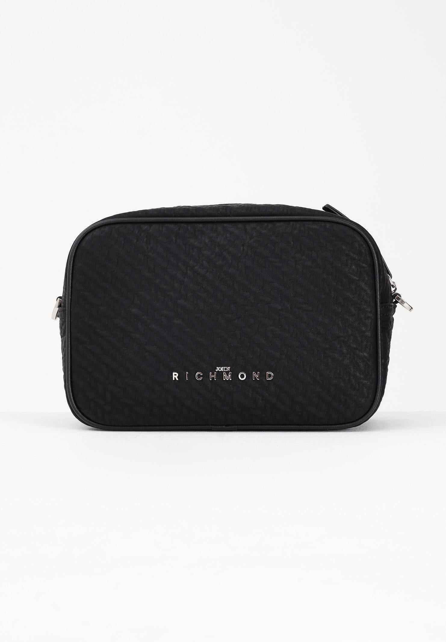 RICHMOND Borsa a tracolla nera da donna con lucchetto e logo RWA25197BO BL RICHMOND