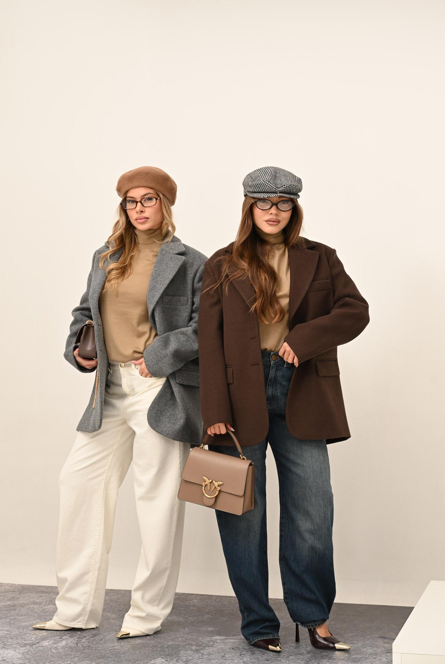 SANTAS Cappotto corto LUMIÈRE grigio da donna PV2620 GR SANTAS