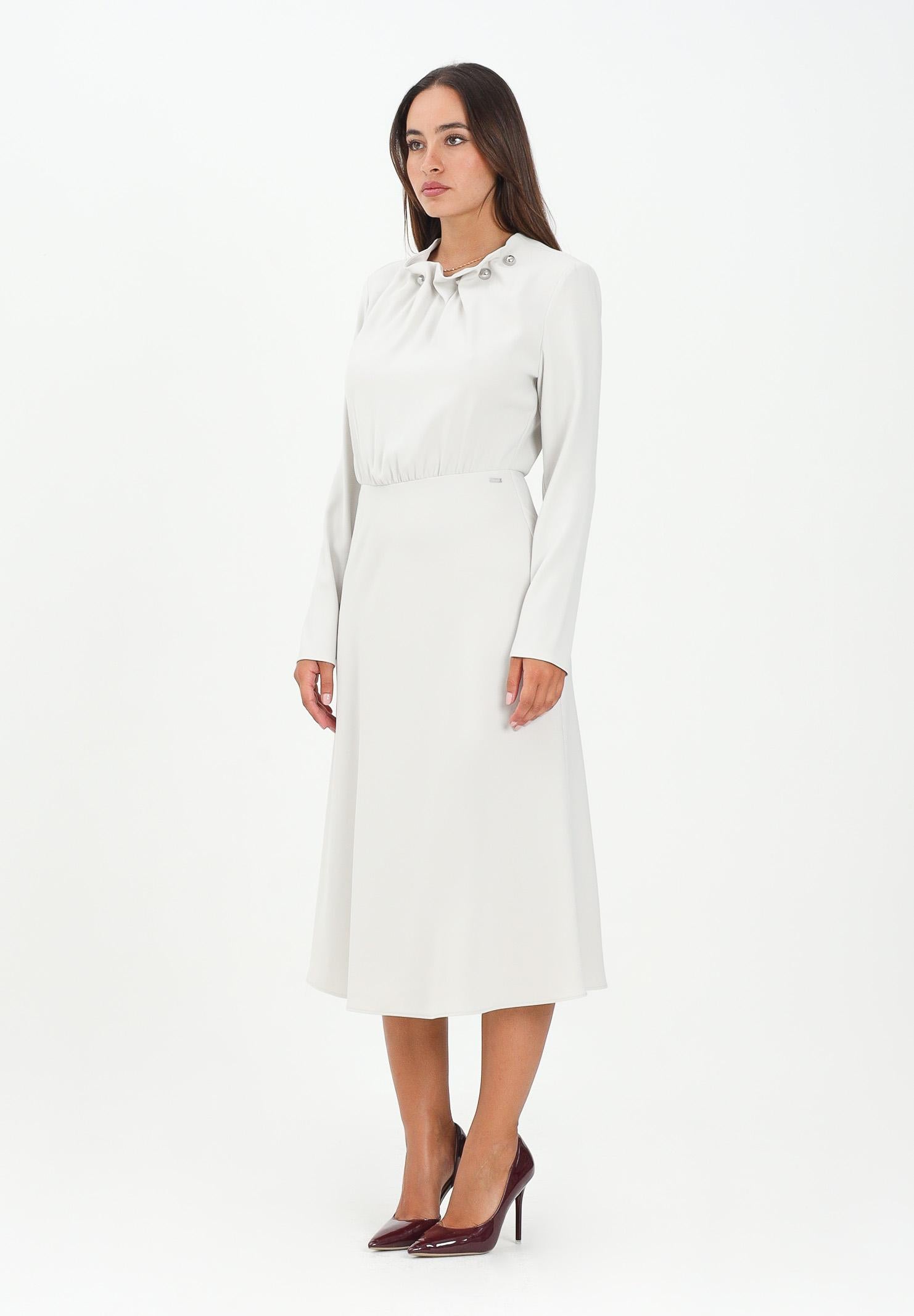 ARMANI EXCHANGE Abito midi beige da donna con borchie al collo XW000735AF16125 U1094 ARMANI EXCHANGE