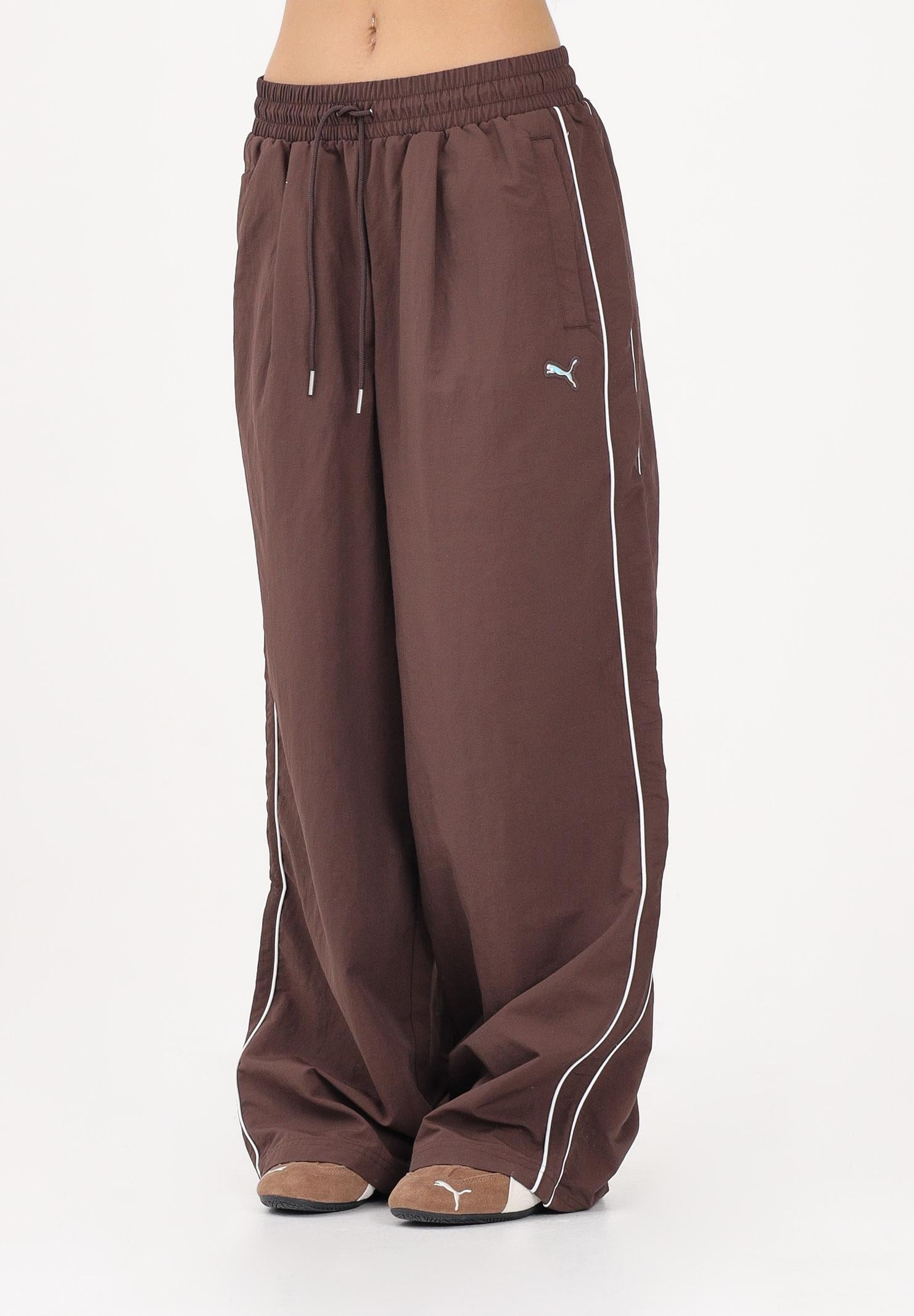 PUMA Pantalone sportivo T7 marrone da donna 634559 13 PUMA