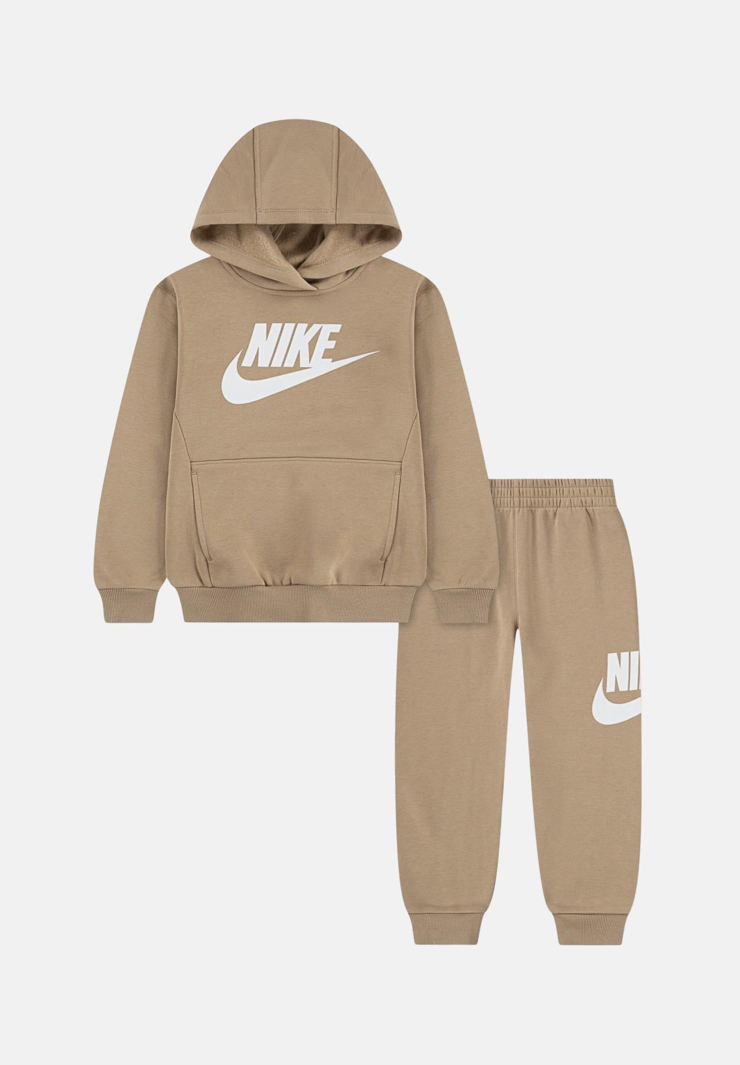 NIKE Tuta beige da neonato con stampa logo 66L135 X0L NIKE