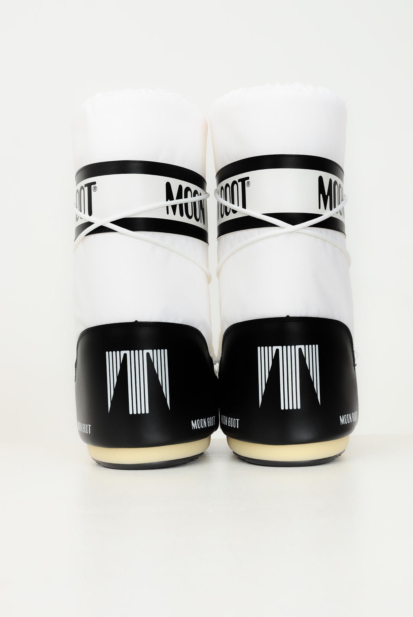 Stivali da neve ICON bianco e nero per uomo e donna 80D1400440 NA02 MOON BOOT