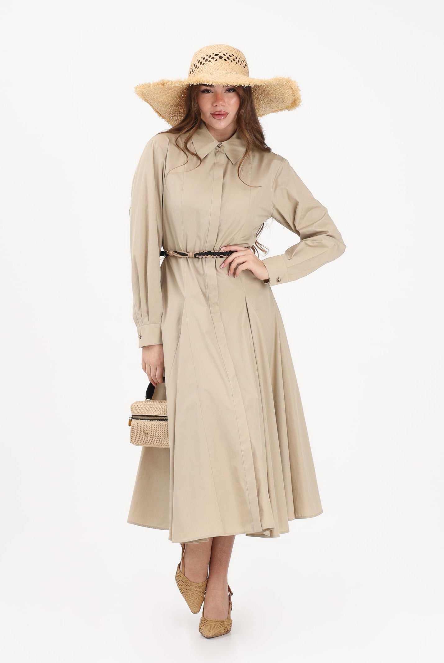 MAX MARA Abito midi MSTAFFETTO beige da donna 2616221062600 068 MAX MARA