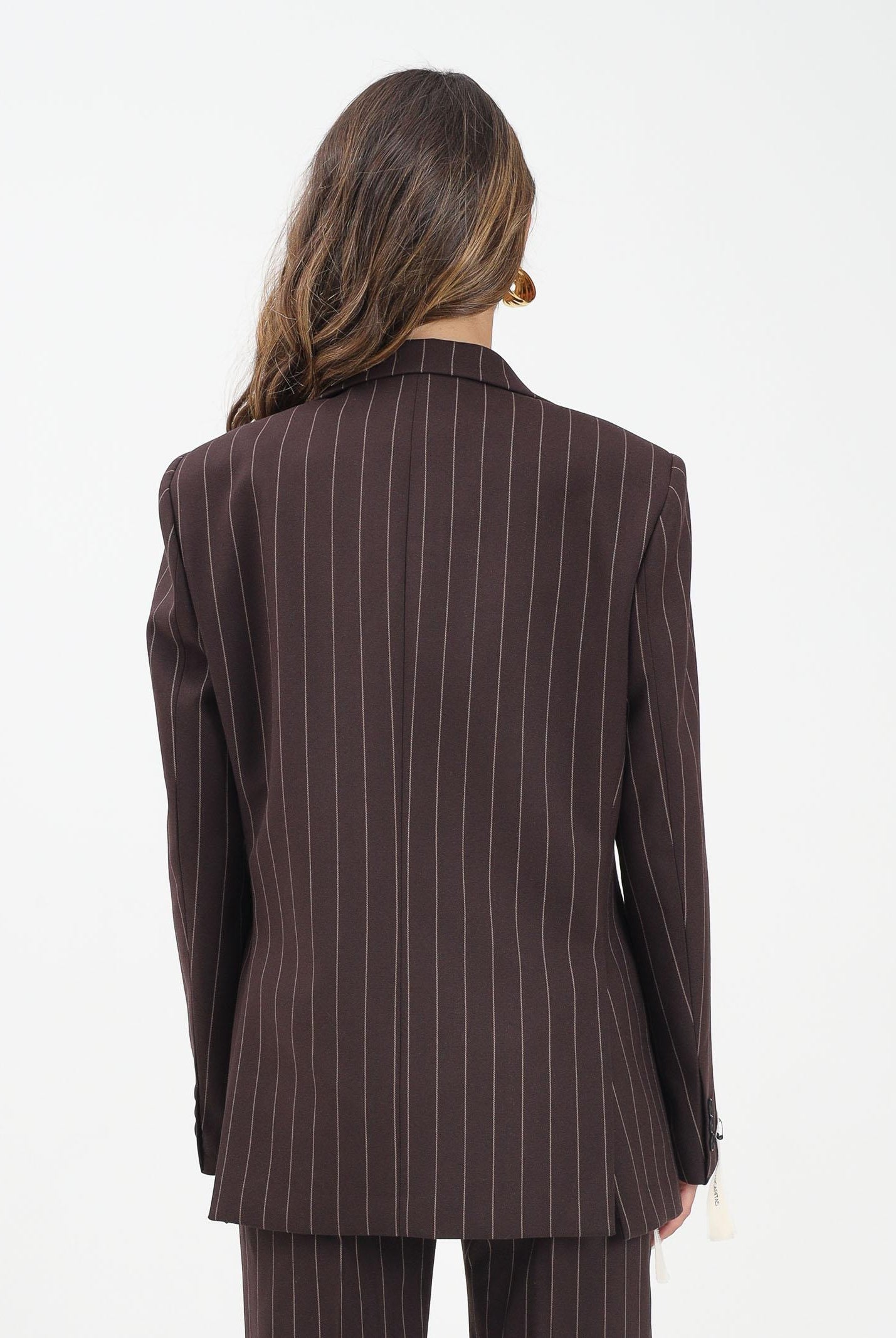 MAR DE MARGARITAS Giacca doppiopetto Helsa moro da donna MMABW01390 MA03 Mar de margaritas