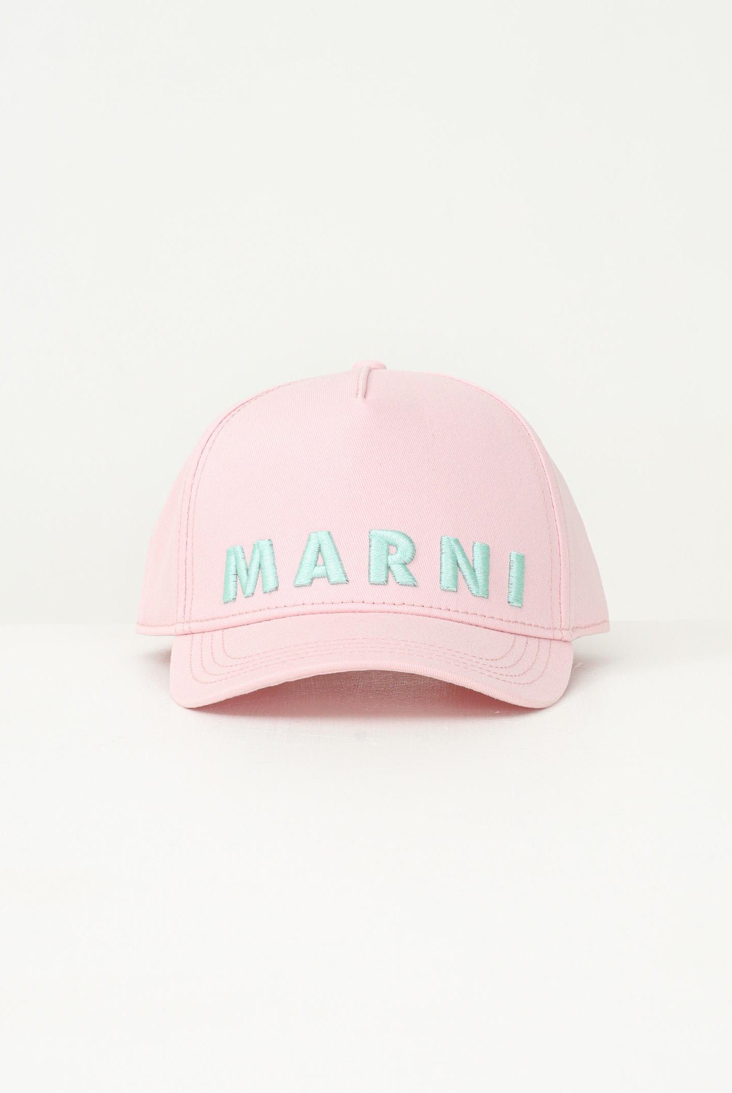 MARNI Cappello con visiera rosa da donna rifinito da ricamo logo M01470M00J2 0M347 MARNI