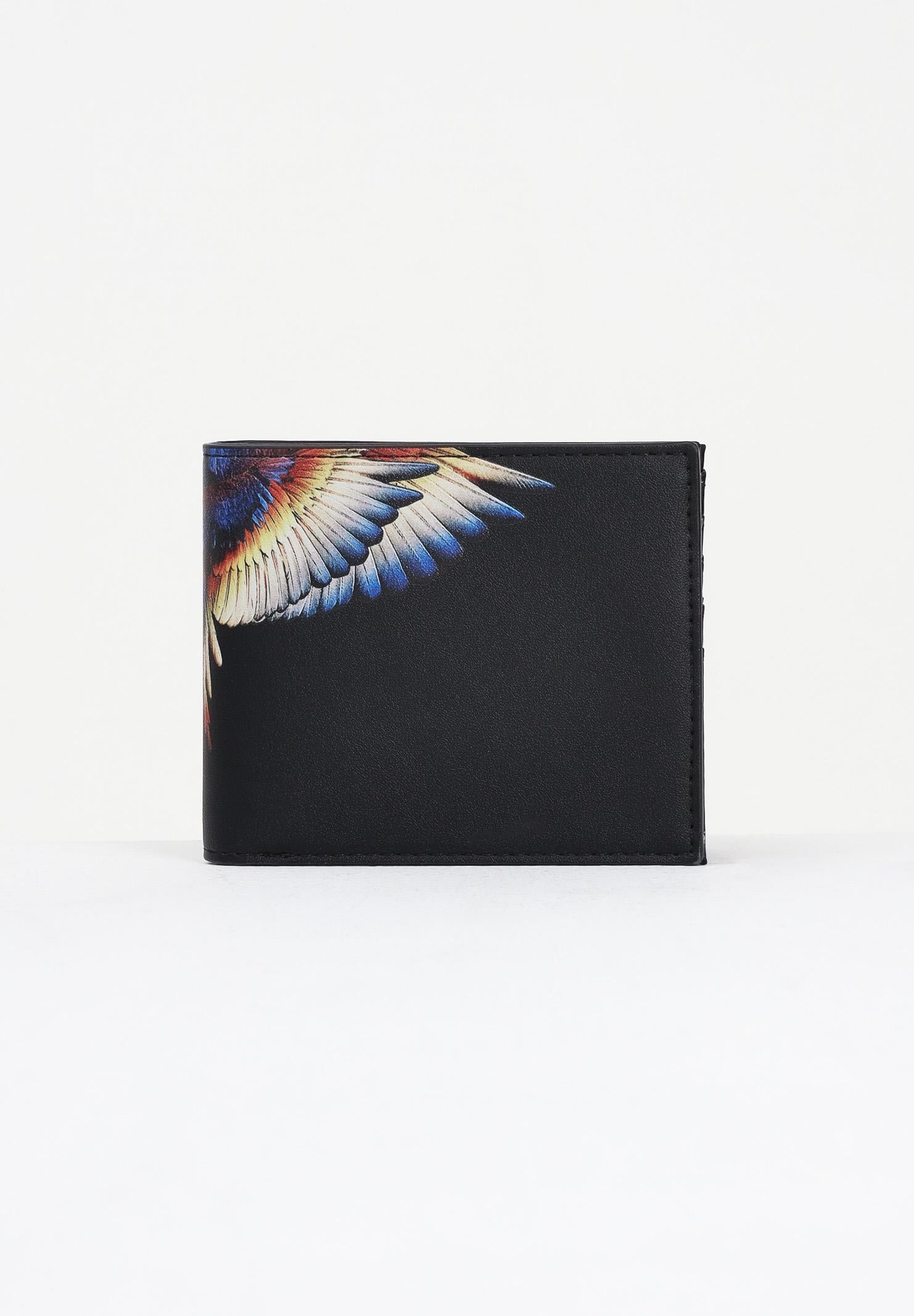 MARCELO BURLON COUNTY OF MILAN Portafogli nero da uomo con stampa COMAF250176 . MARCELO BURLON COUNTY OF MILAN