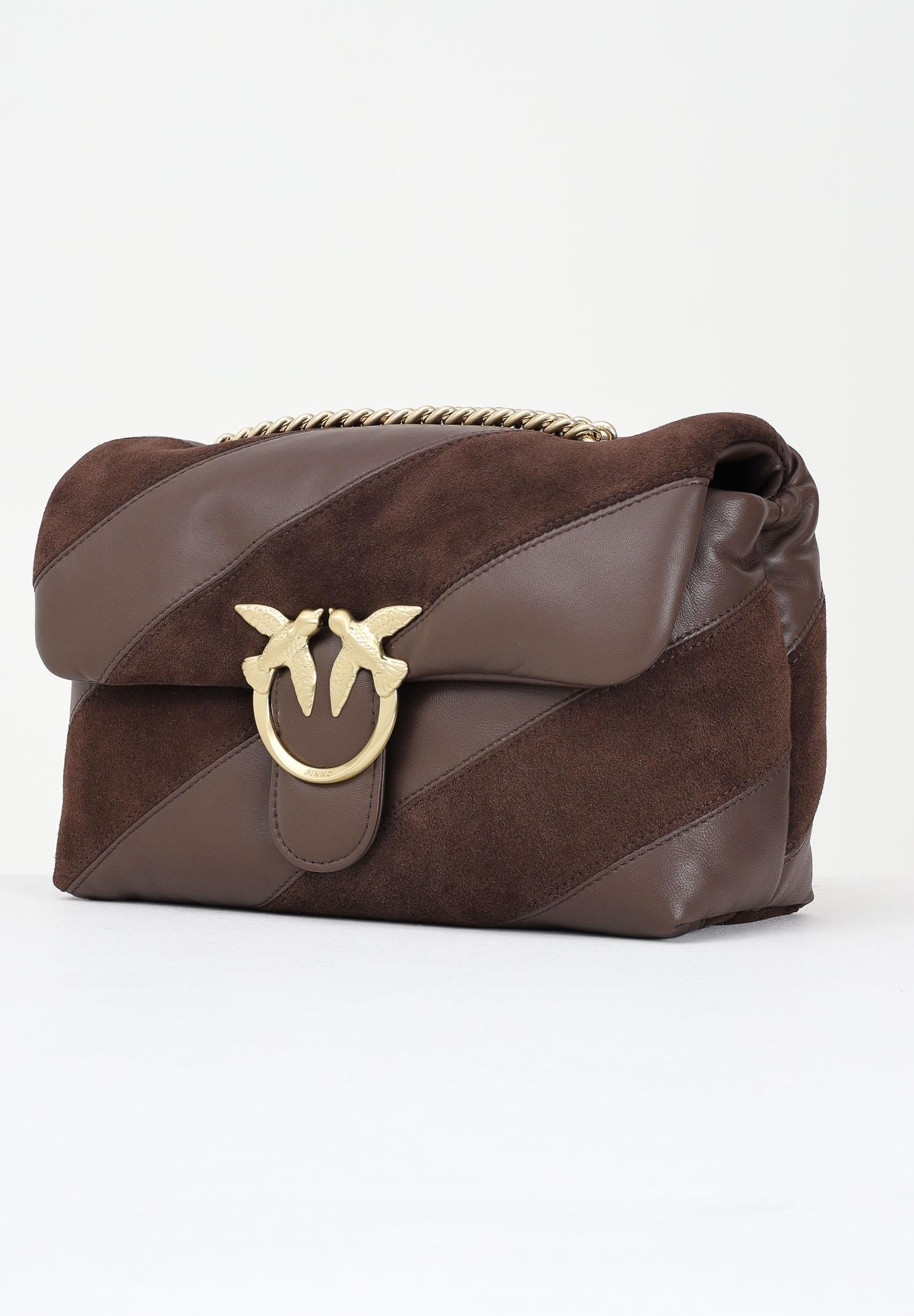 PINKO Borsa a tracolla Classic Love Bag Puff marrone da donna 100038A2JY L74V PINKO