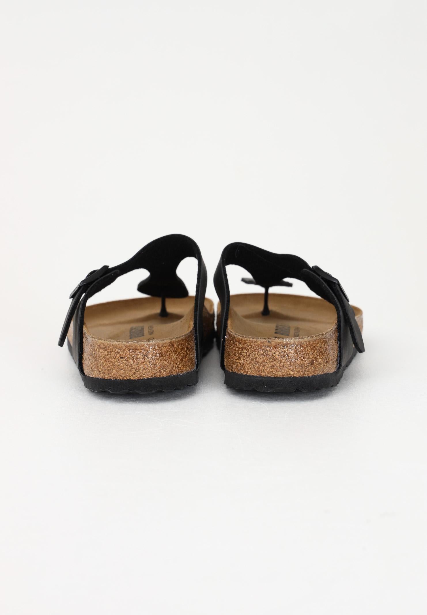 BIRKENSTOCK Infradito Gizeh nero per uomo e donna 043691 . BIRKENSTOCK