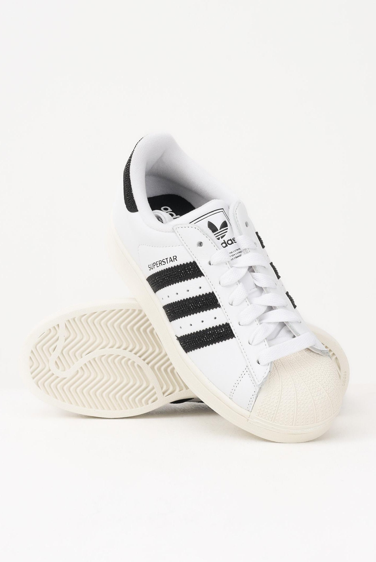 ADIDAS ORIGINALS Sneakers SUPERSTAR II bianche per uomo e donna HQ2285 . ADIDAS ORIGINALS