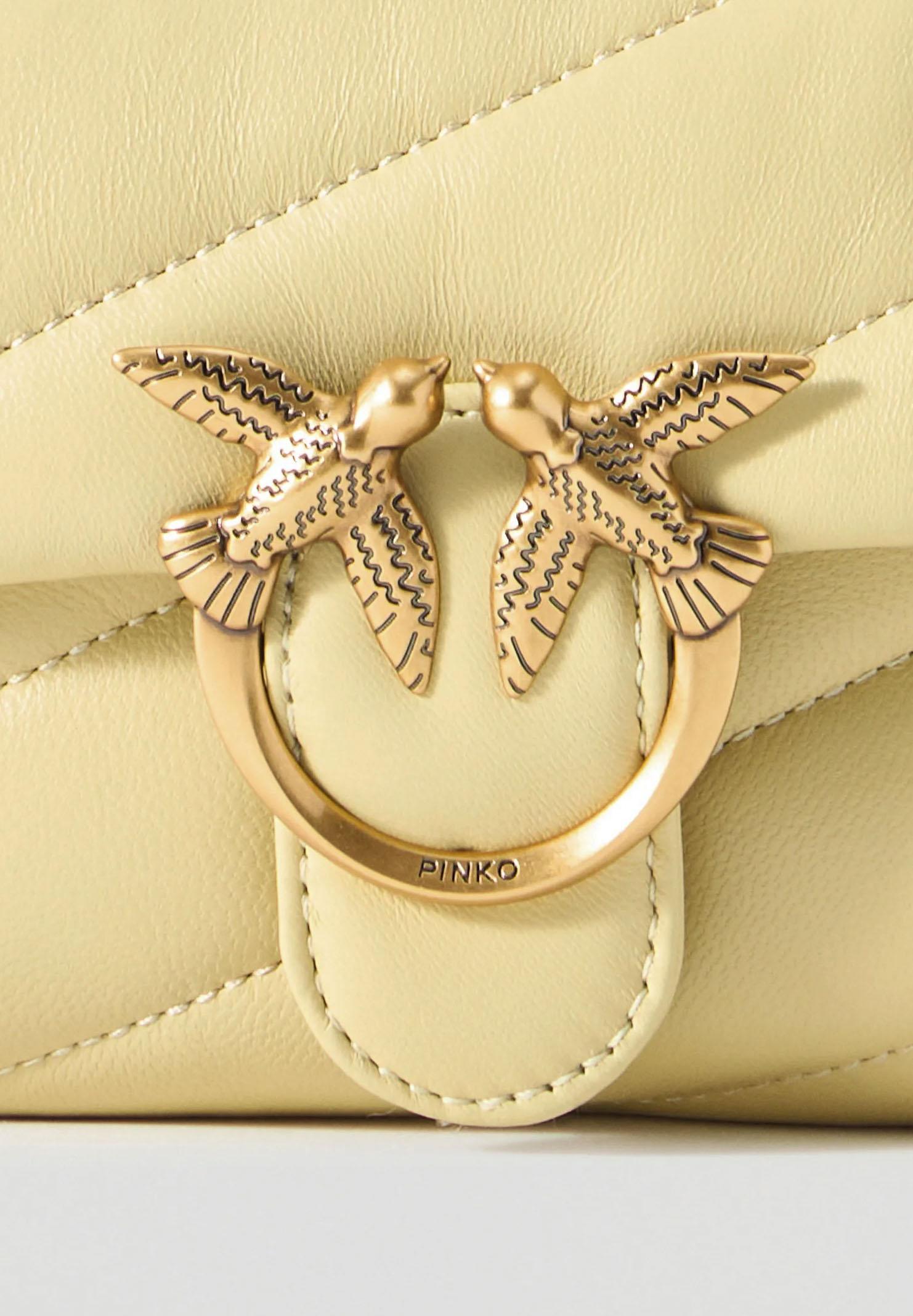 PINKO Borsa a tracolla Baby Love Bag Puff giallo vaniglia da donna 100040A0F2 C39Q PINKO