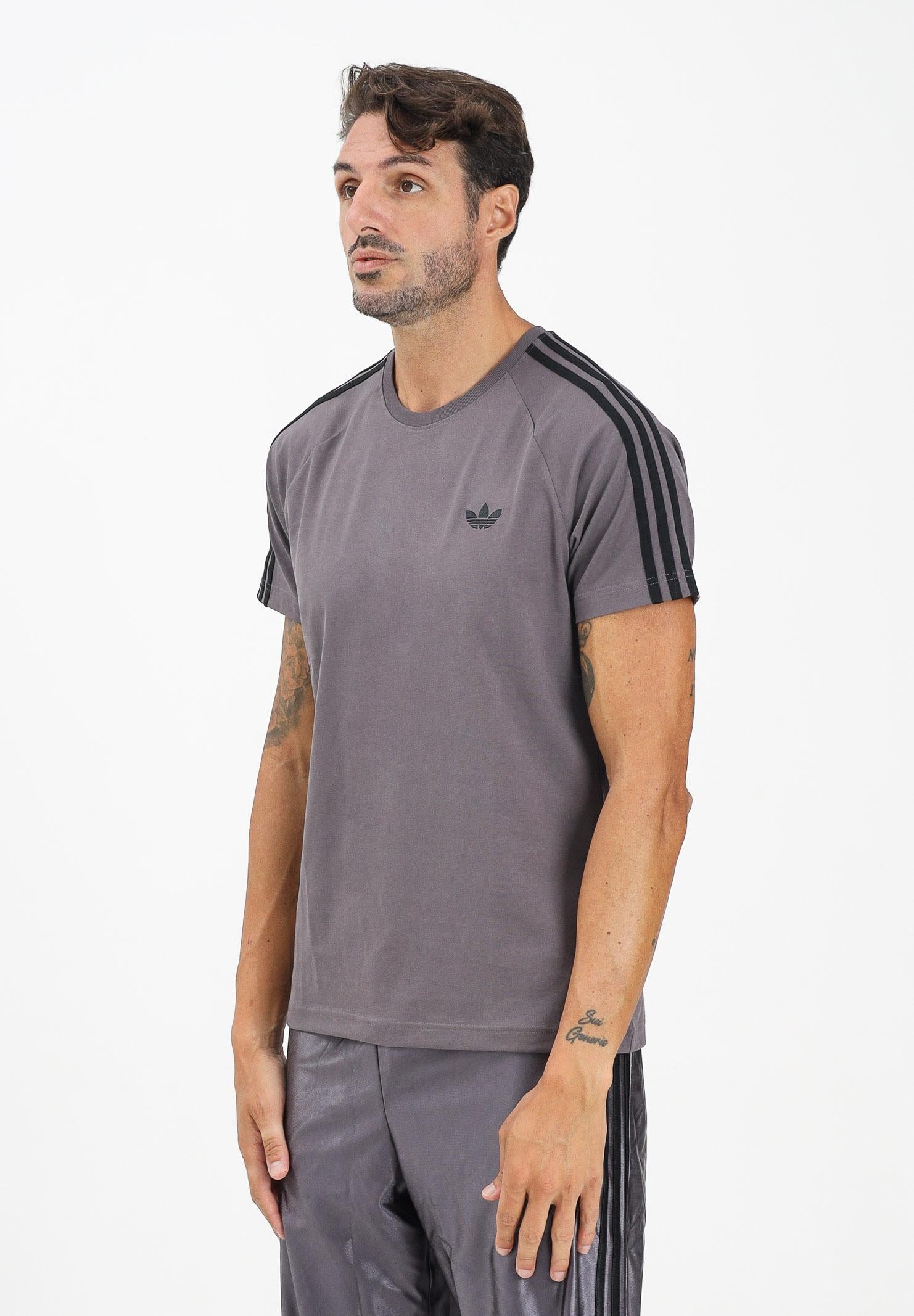 ADIDAS ORIGINALS T-shirt a manica corta Adicolor Trefoil Tight grigia da uomo JX1541 . ADIDAS ORIGINALS