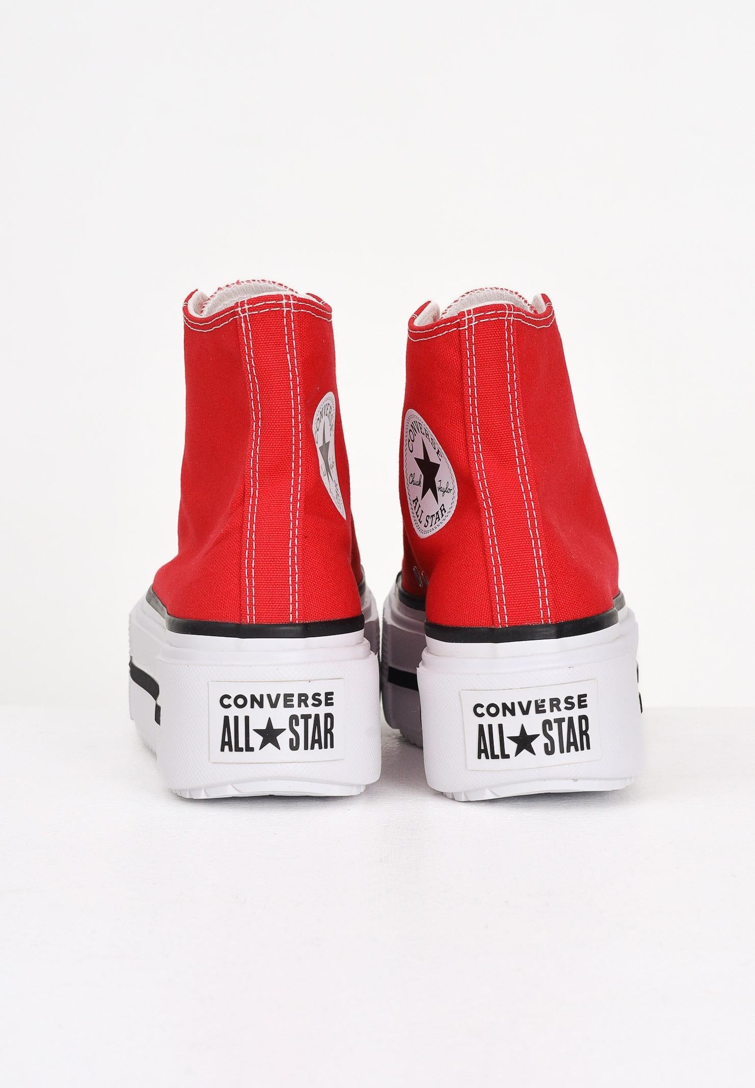 CONVERSE Sneakers Chuck Taylor All Star Lift Double Stack Platform rosse da donna A15542C . CONVERSE