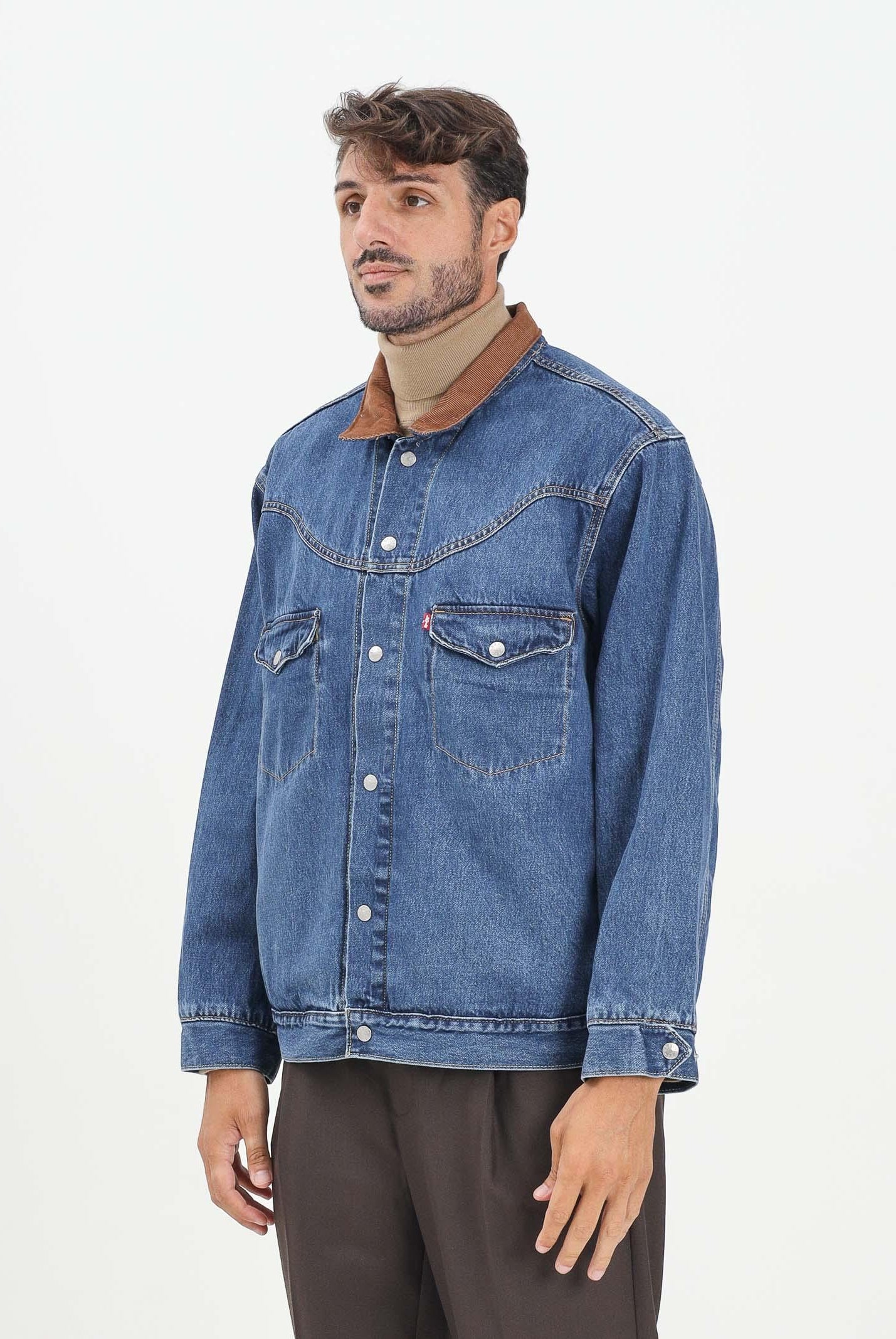 LEVI'S® Giubbotto di jeans Western Shorthorn in denim da uomo 002WN-0000 . LEVI'S®