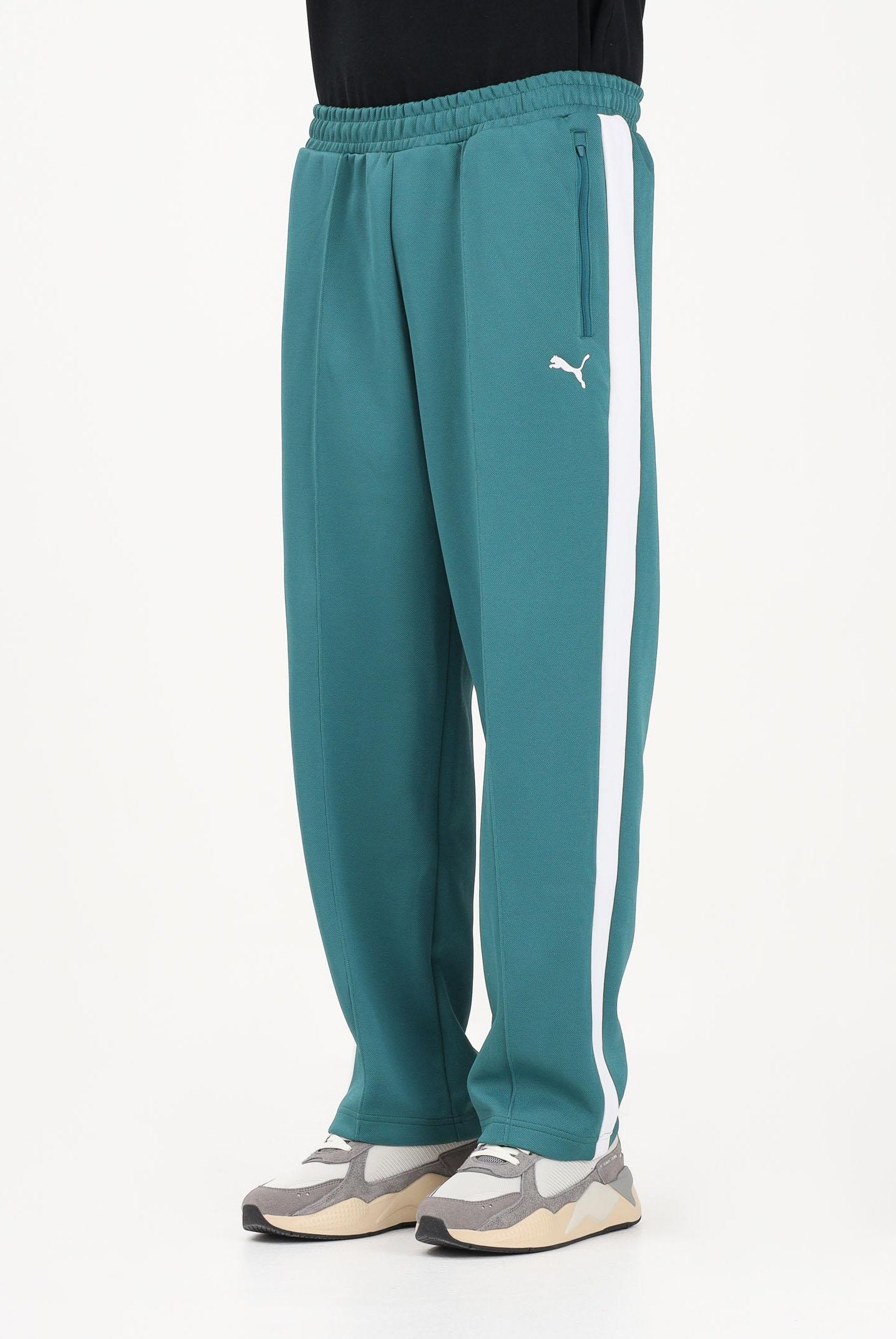 PUMA Pantalone sportivo T7 verde da uomo 629589 41 PUMA